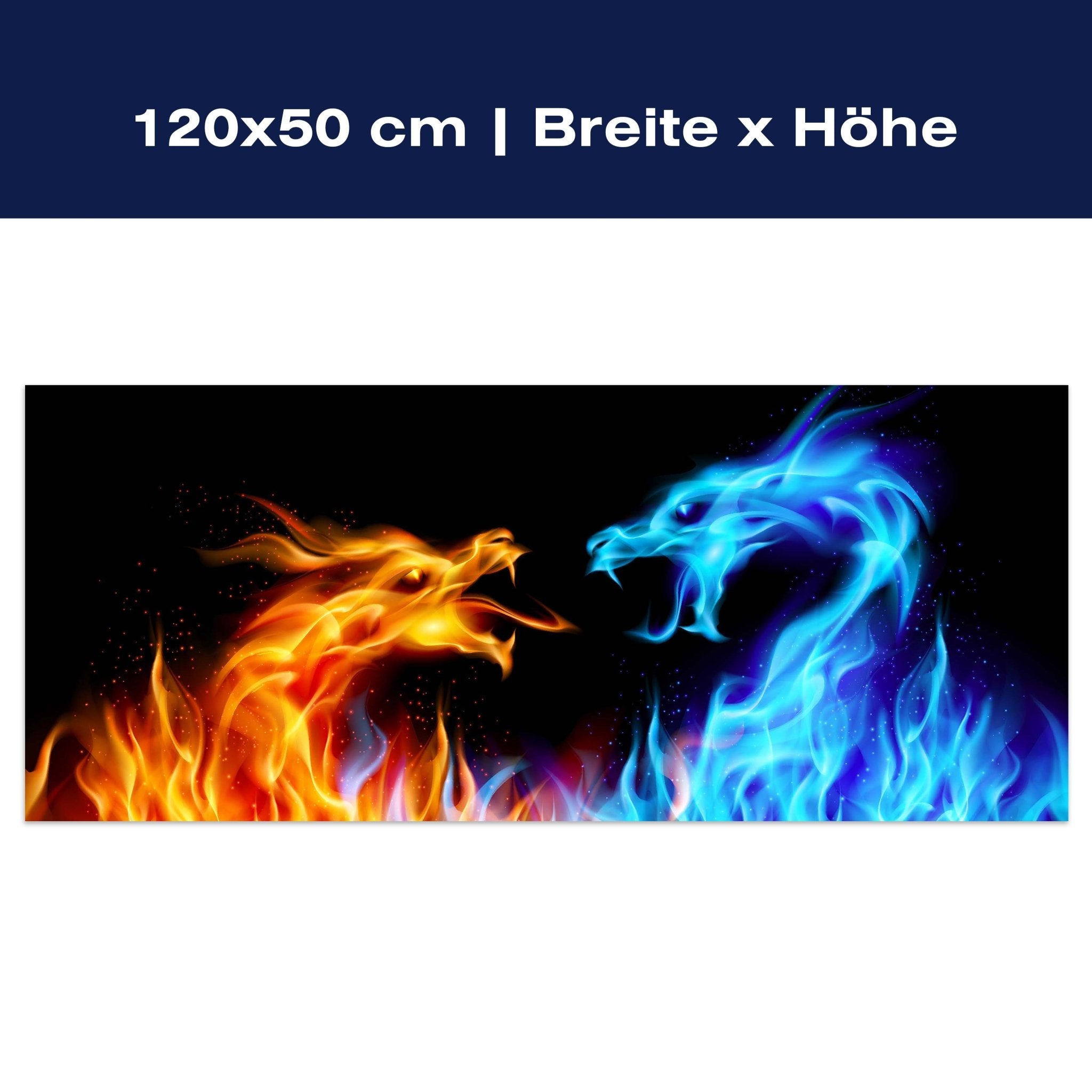 Leinwandbild Feuerdrachen M0440 Leinwandbild Feuerdrachen M0440