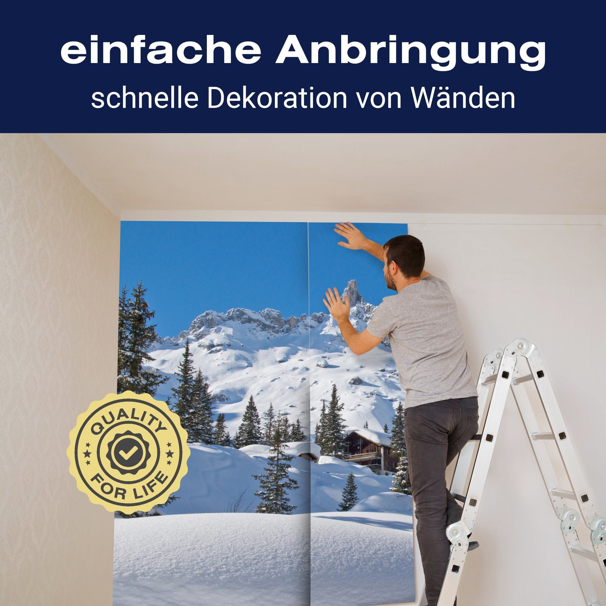 Fototapete Verschneite Alpen M0454 - Bild 3 Fototapete Verschneite Alpen M0454 - Bild 3