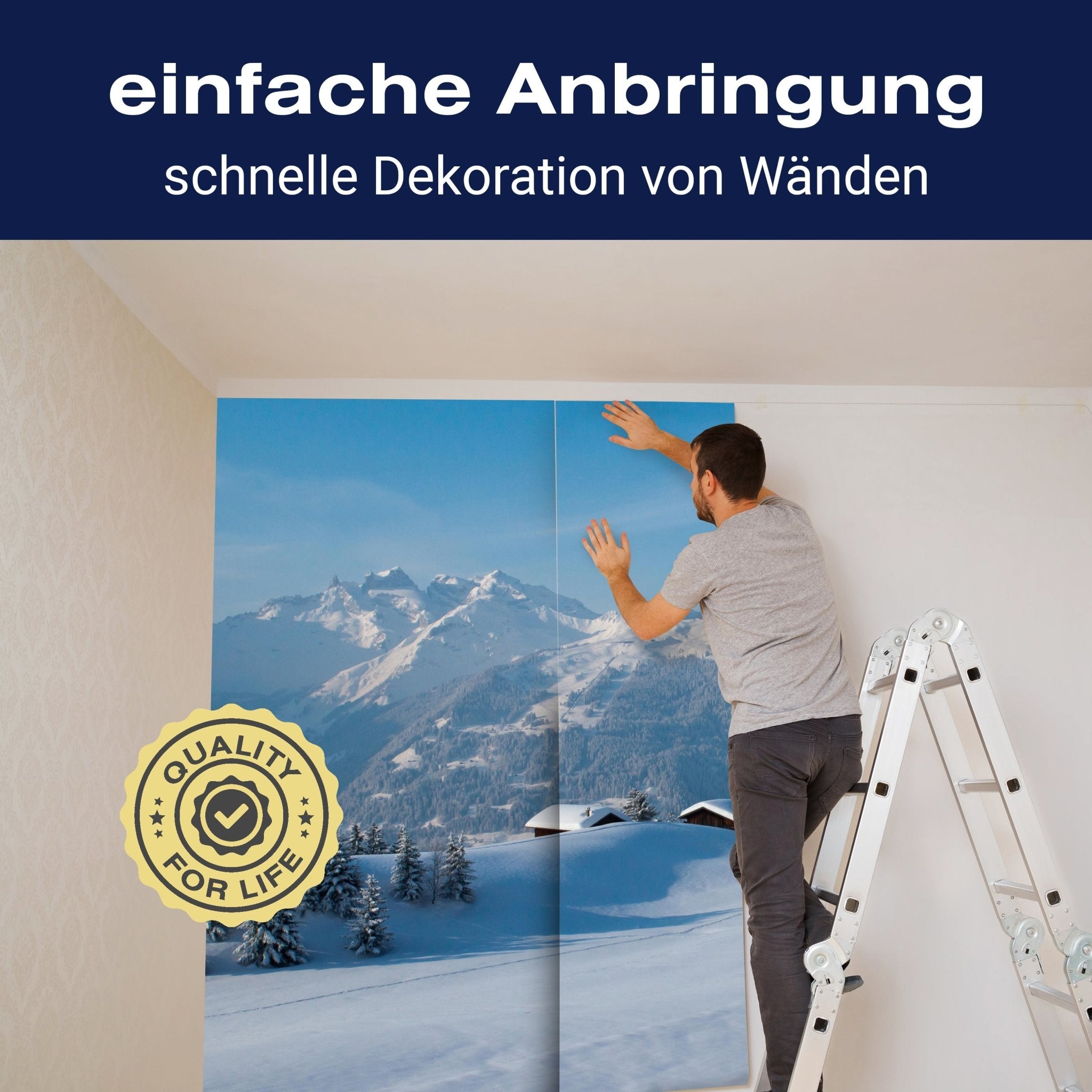 Fototapete Winterwanderung M0455 - Bild 3 Fototapete Winterwanderung M0455 - Bild 3