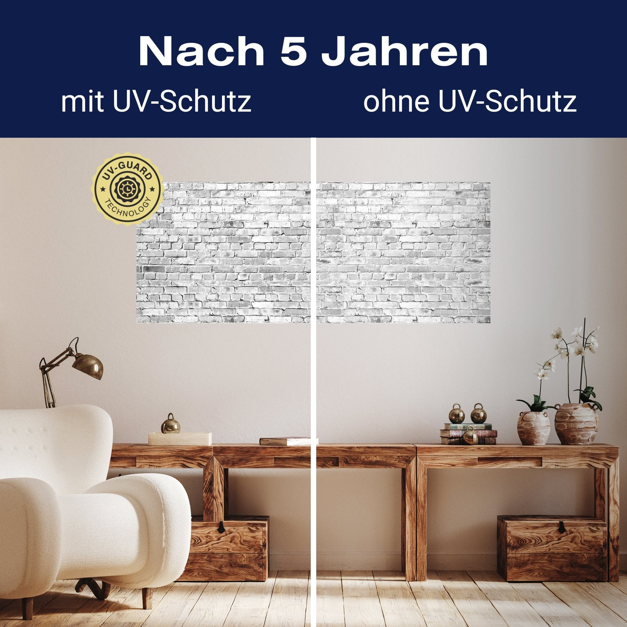 Leinwandbild Klinkersteine Grau M0471 kaufen - Bild 9 Leinwandbild Klinkersteine Grau M0471 kaufen - Bild 9