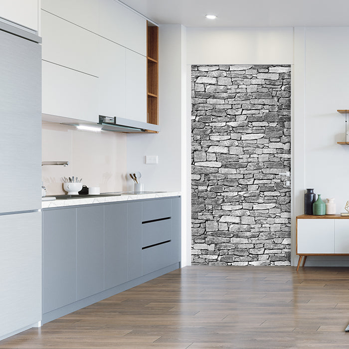 Türtapete Natursteinmauer Grau M0472 - Bild 1 Türtapete Natursteinmauer Grau M0472 - Bild 1