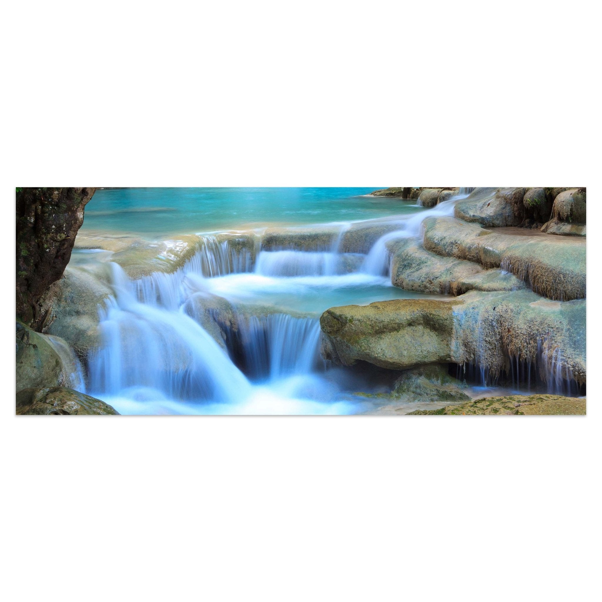 Leinwandbild Wasserfall im Wald M0485 kaufen - Bild 1 Leinwandbild Wasserfall im Wald M0485 kaufen - Bild 1
