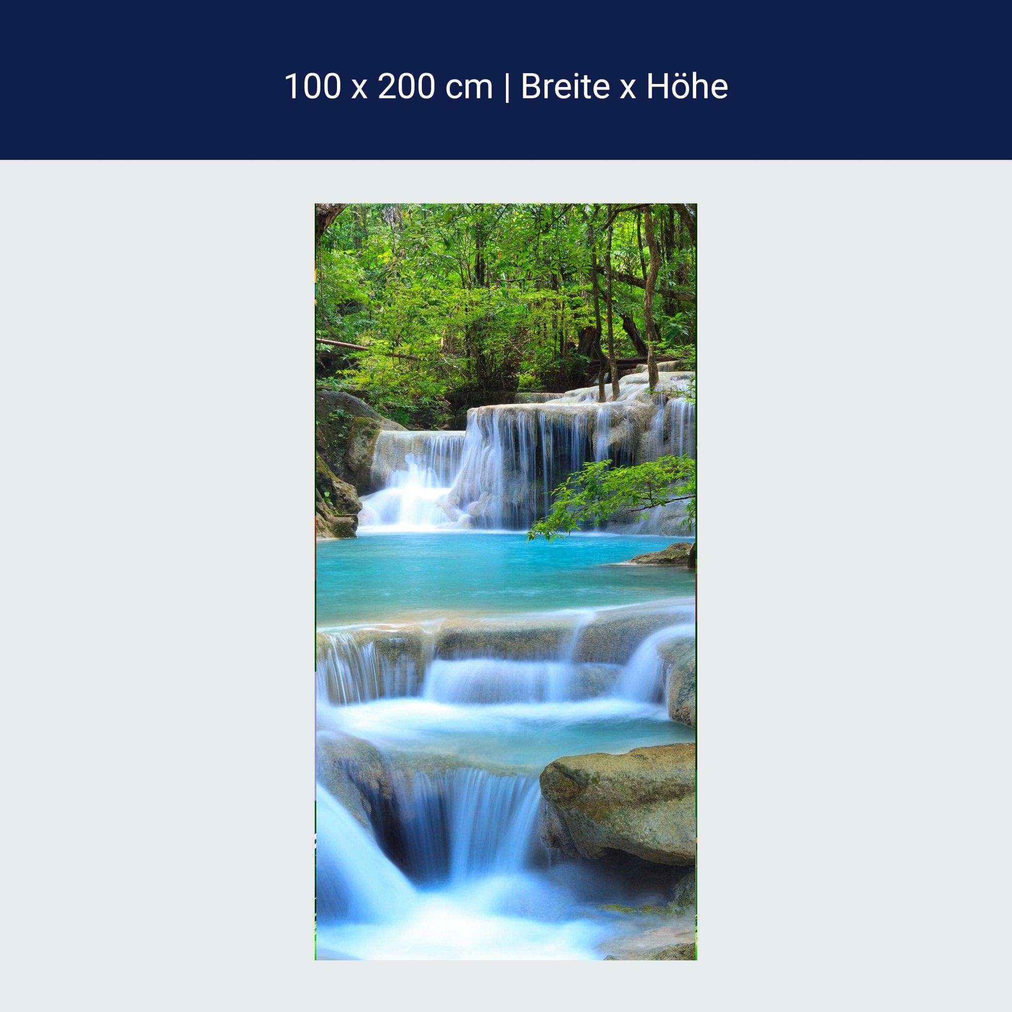 Türtapete Wasserfall im Wald M0485 Türtapete Wasserfall im Wald M0485