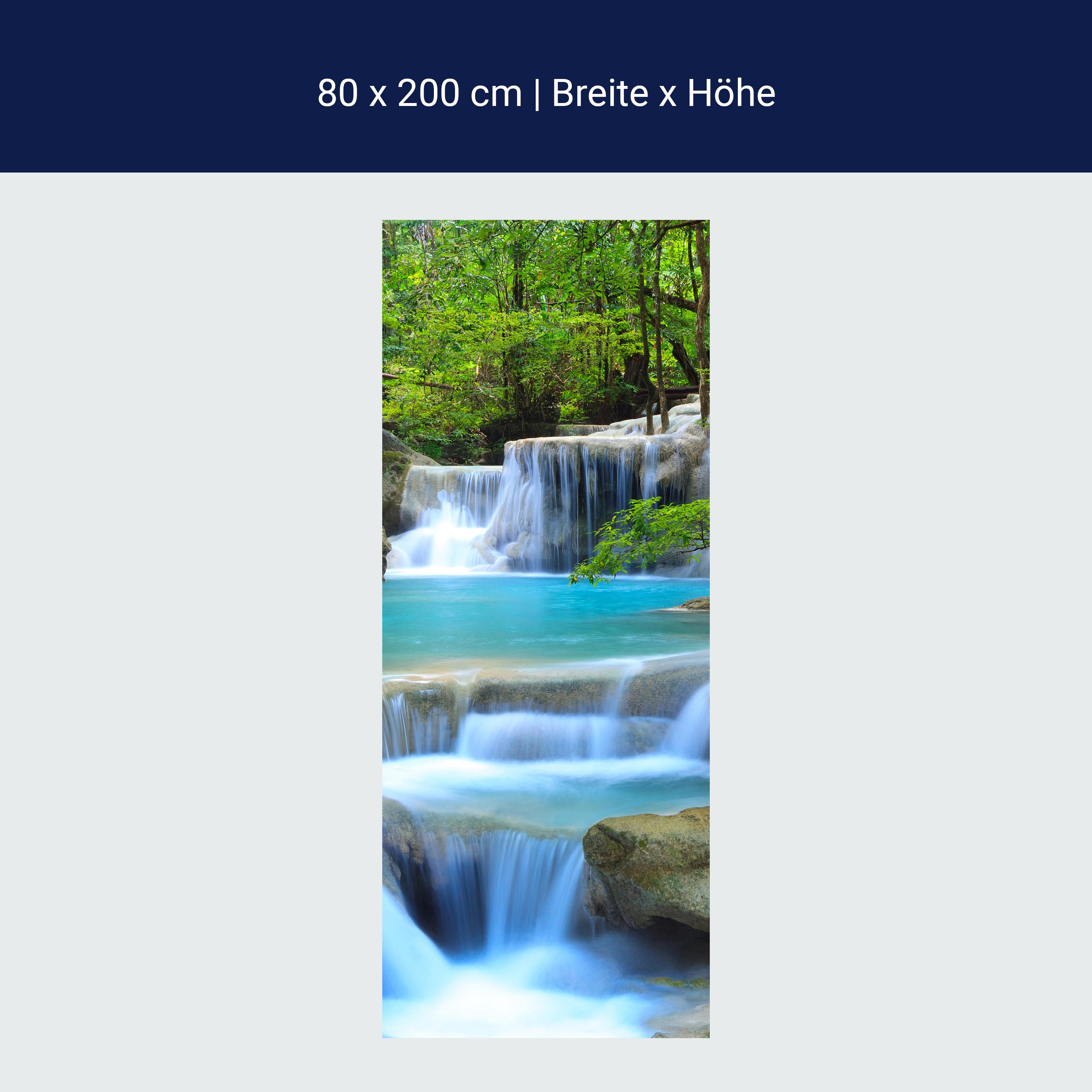 Türtapete Wasserfall im Wald M0485 Türtapete Wasserfall im Wald M0485