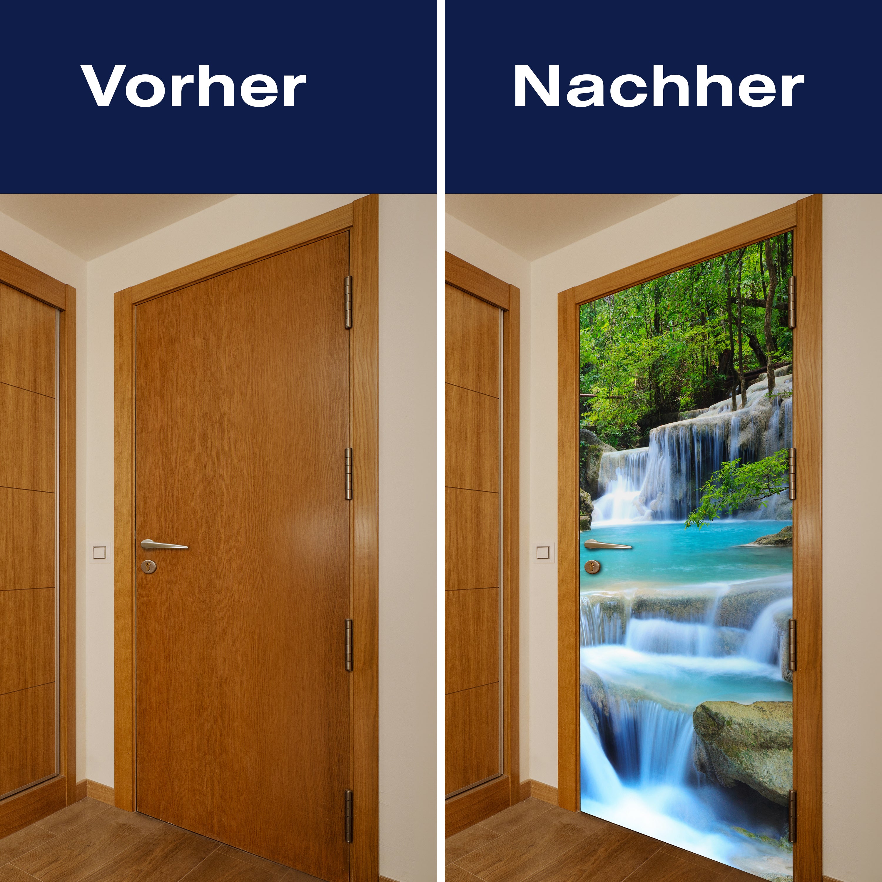 Türtapete Wasserfall im Wald M0485 - Bild 10 Türtapete Wasserfall im Wald M0485 - Bild 10