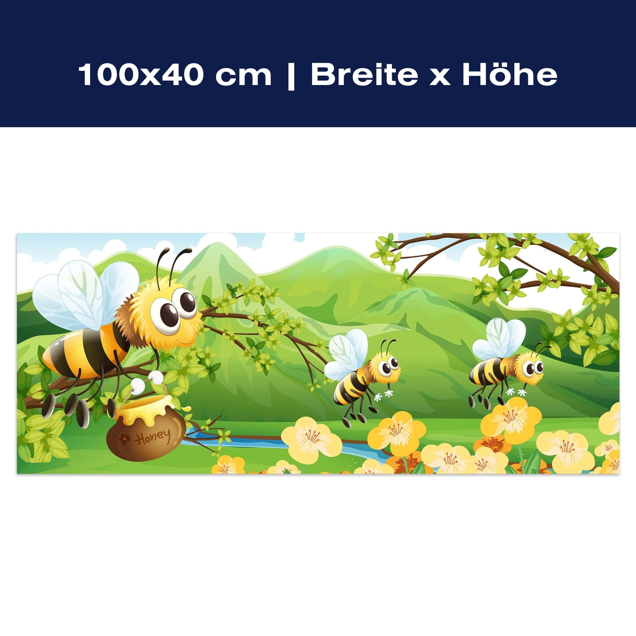 Leinwandbild Honigbienen M0497 Leinwandbild Honigbienen M0497