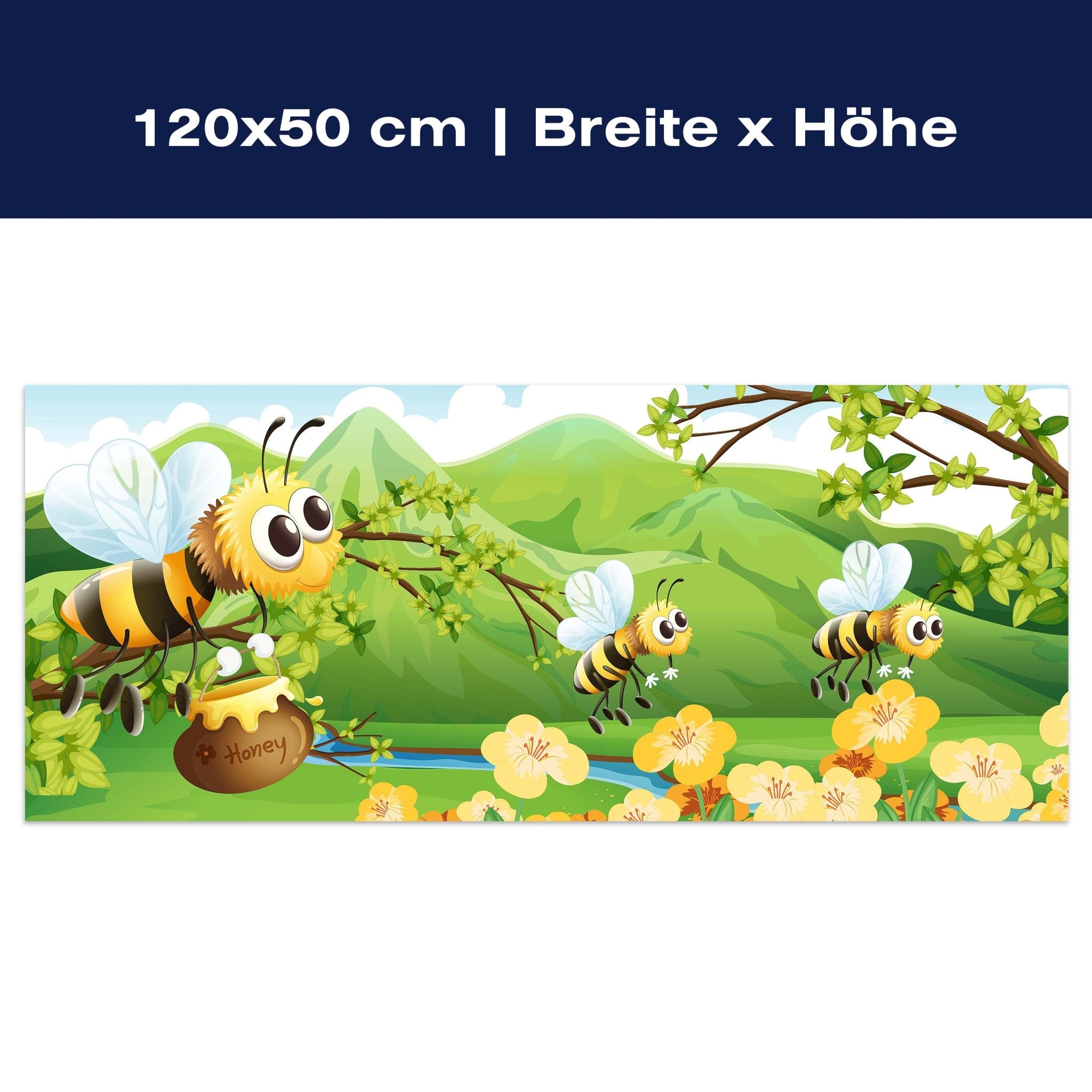 Leinwandbild Honigbienen M0497 Leinwandbild Honigbienen M0497