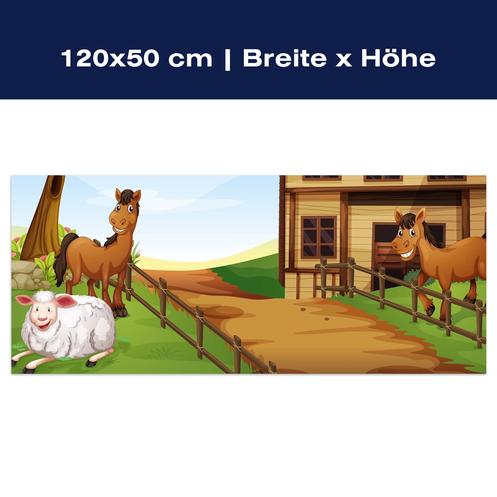 Leinwandbild Pferdefarm M0501 Leinwandbild Pferdefarm M0501
