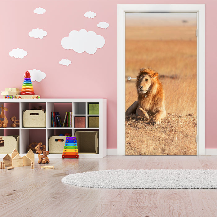 Türtapete König der Savanne M0515 - Bild 1 Türtapete König der Savanne M0515 - Bild 1