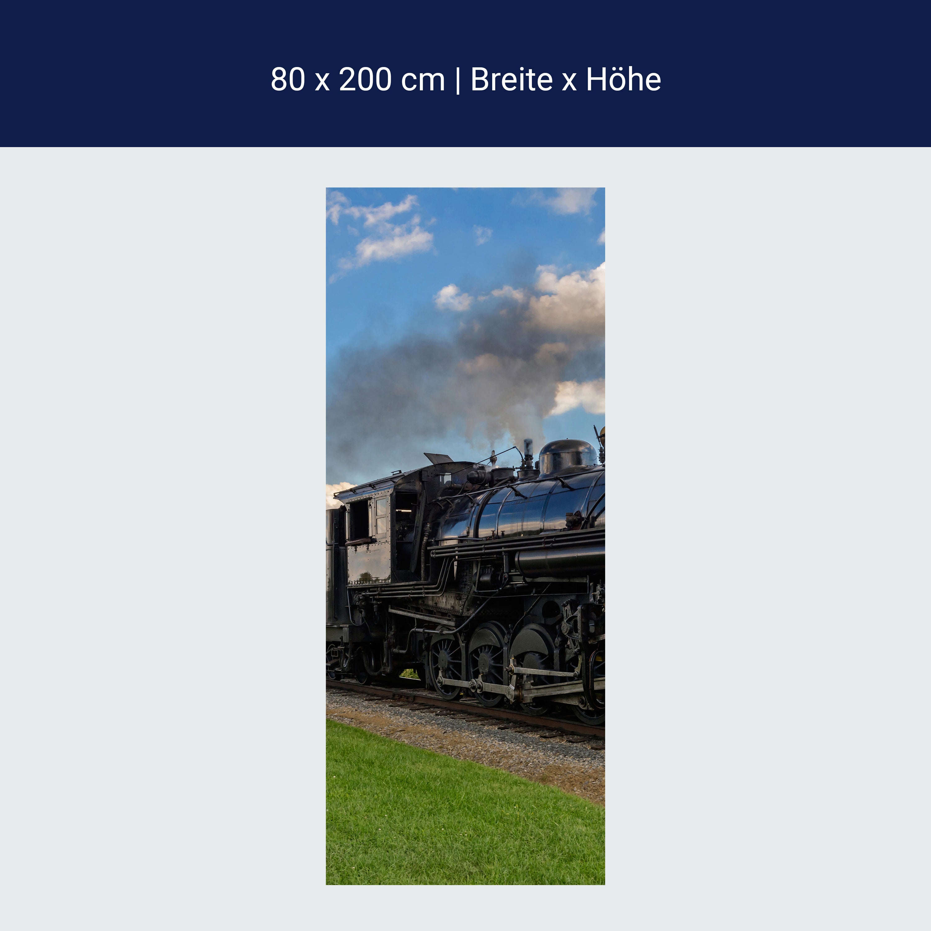 Türtapete Alte Dampflock M0516 Türtapete Alte Dampflock M0516