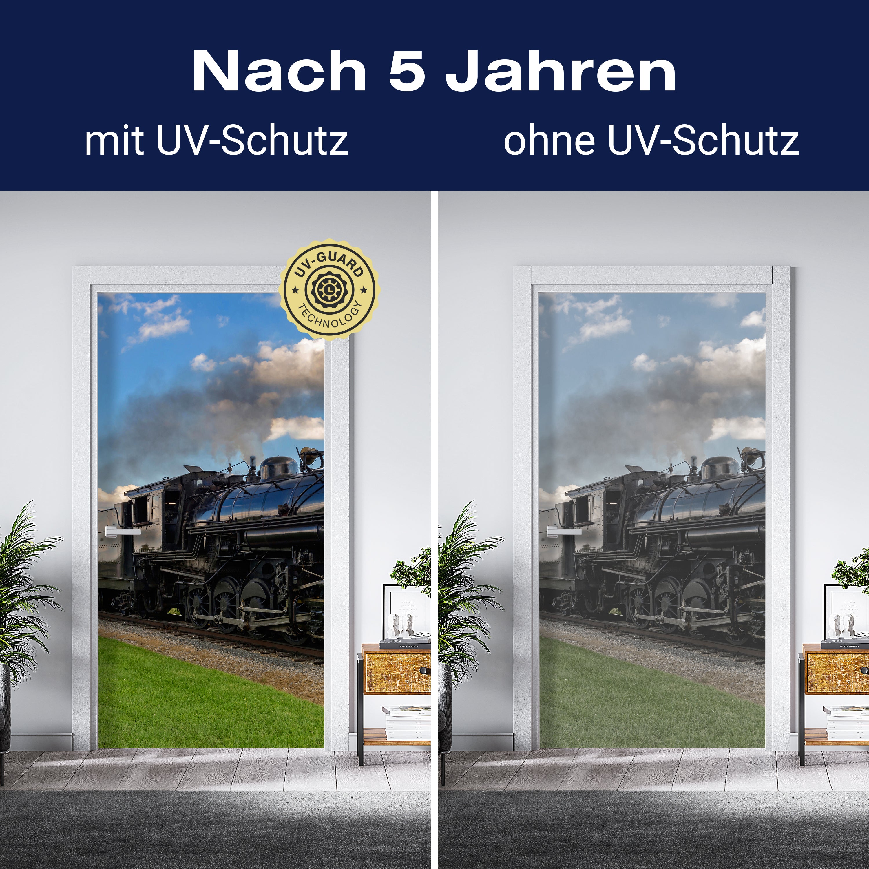 Türtapete Alte Dampflock M0516 - Bild 4 Türtapete Alte Dampflock M0516 - Bild 4