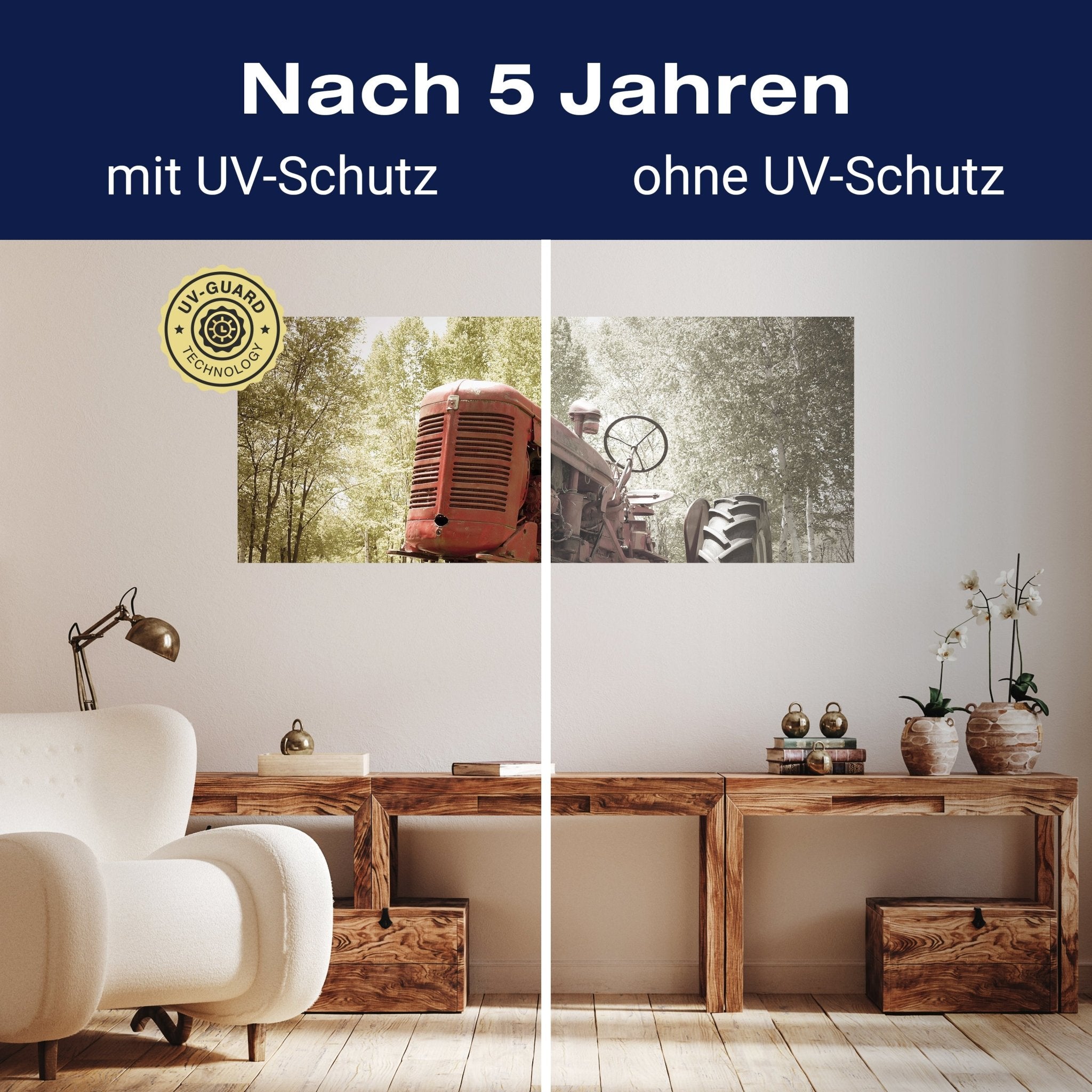 Leinwandbild Alter Traktor M0517 kaufen - Bild 9 Leinwandbild Alter Traktor M0517 kaufen - Bild 9