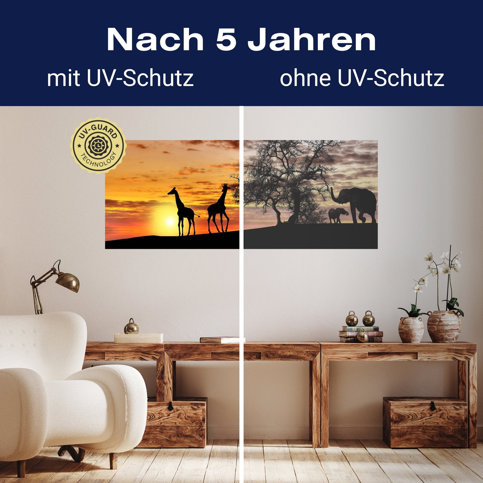 Leinwandbild Tiere im Abendrot M0518 kaufen - Bild 9 Leinwandbild Tiere im Abendrot M0518 kaufen - Bild 9