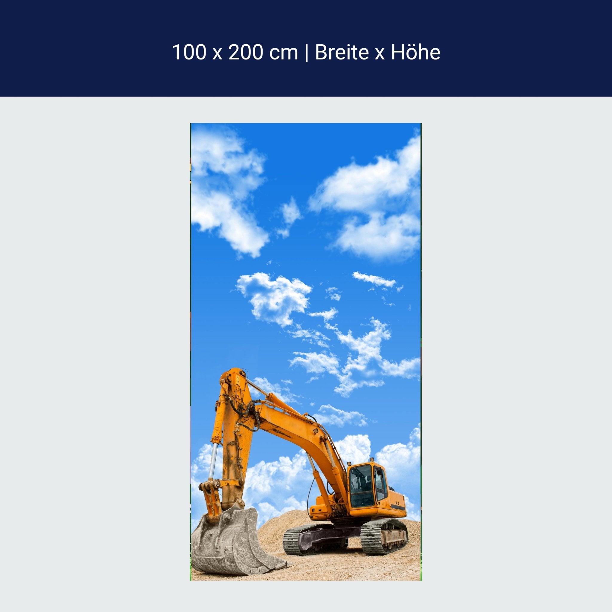 Türtapete Bagger M0520 Türtapete Bagger M0520