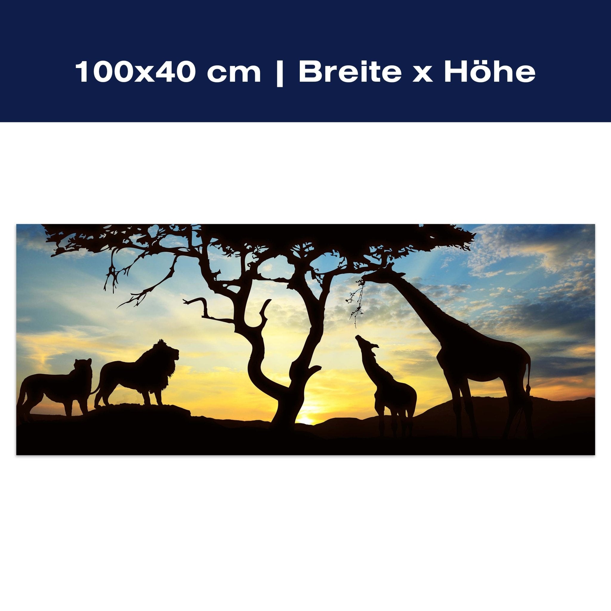 Leinwandbild Afrikanische Schatten M0521 Leinwandbild Afrikanische Schatten M0521