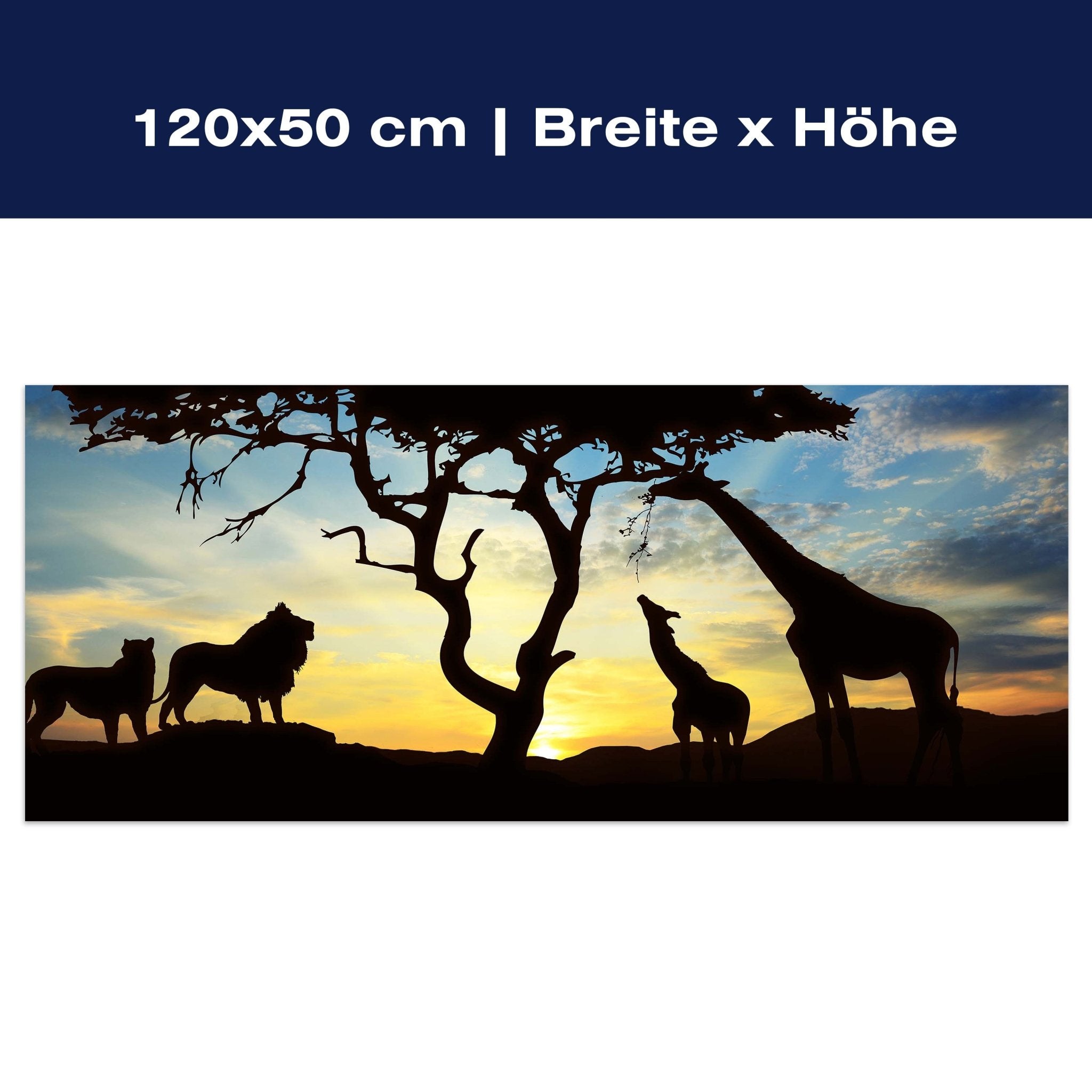 Leinwandbild Afrikanische Schatten M0521 Leinwandbild Afrikanische Schatten M0521