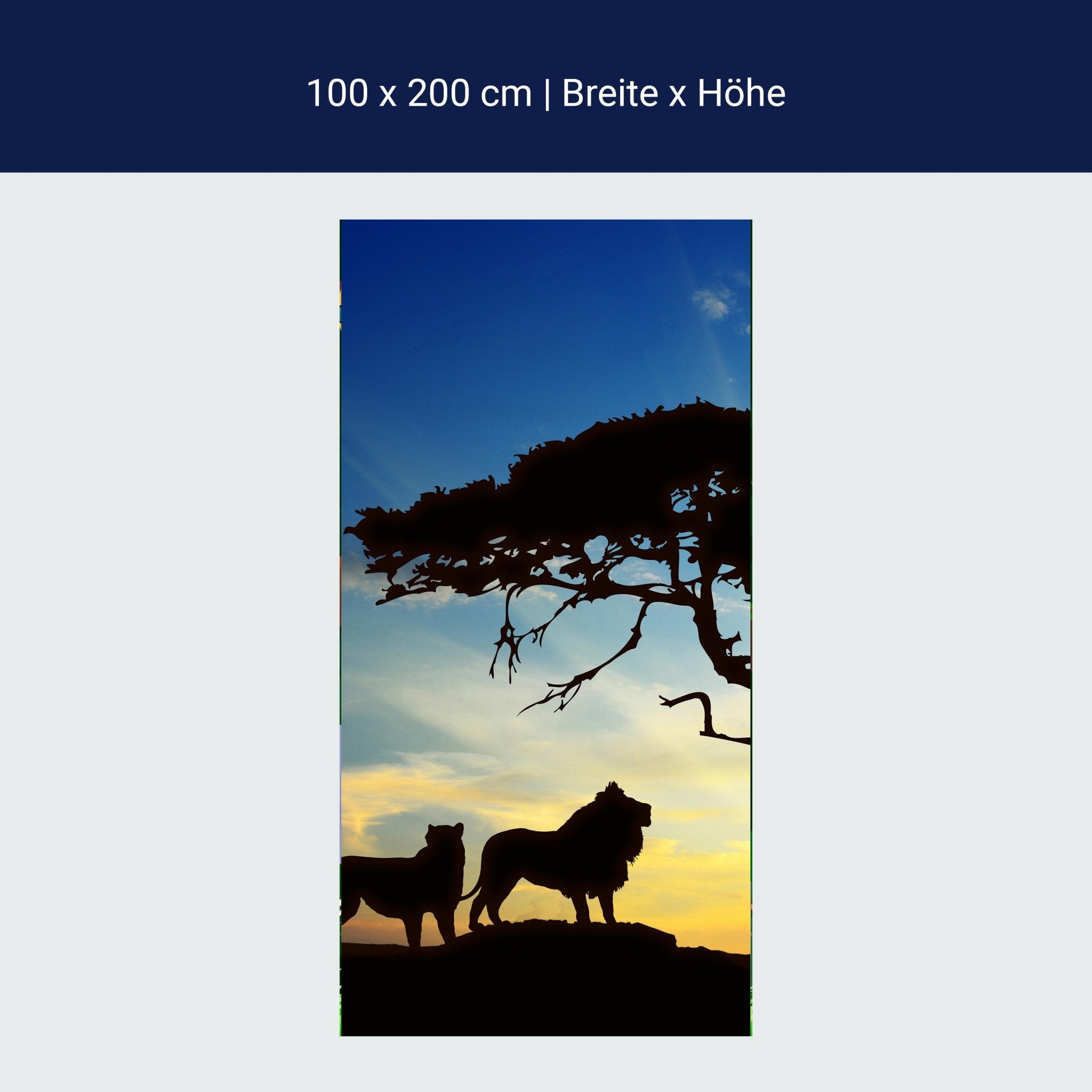 Türtapete Afrikanische Schatten M0521 Türtapete Afrikanische Schatten M0521