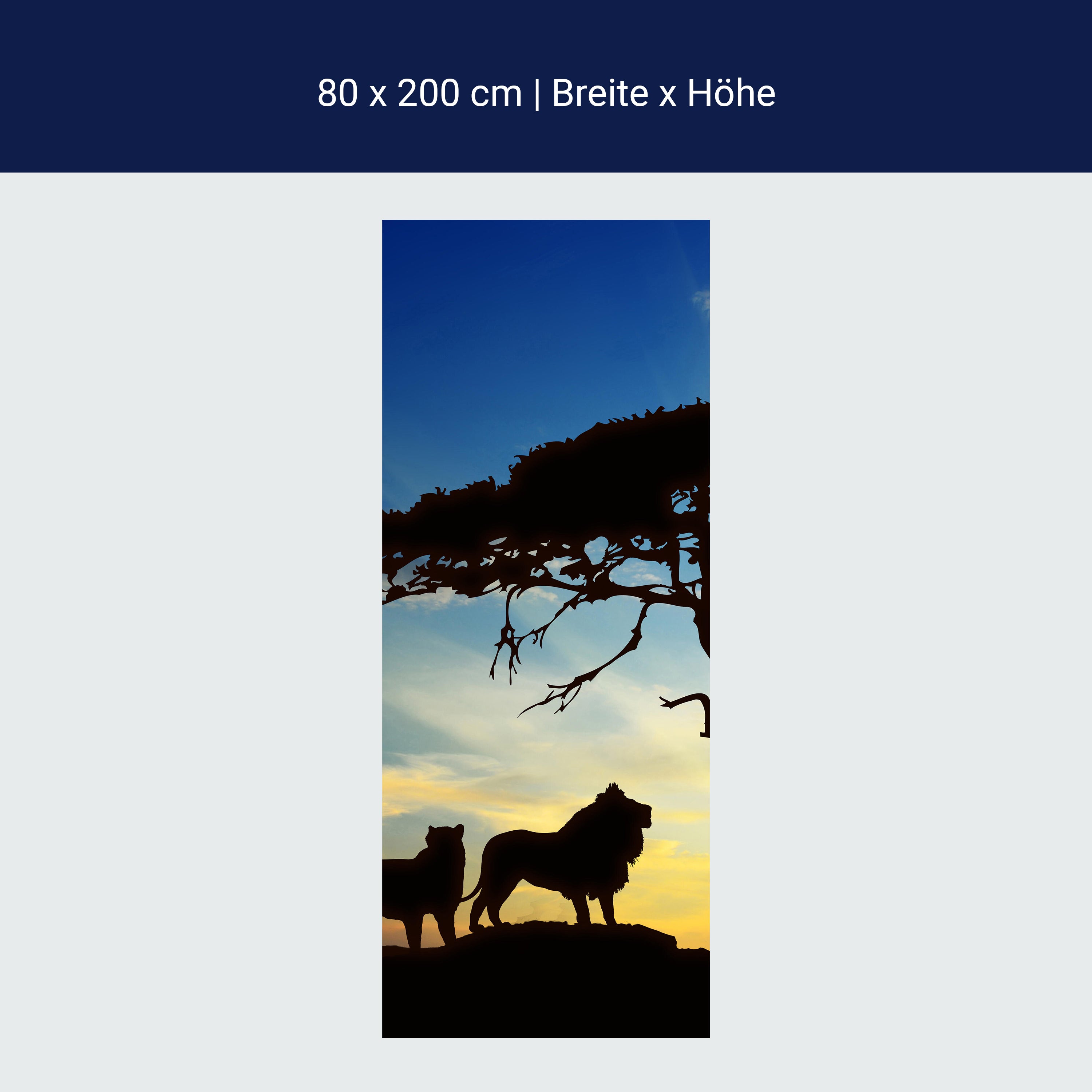 Türtapete Afrikanische Schatten M0521 Türtapete Afrikanische Schatten M0521