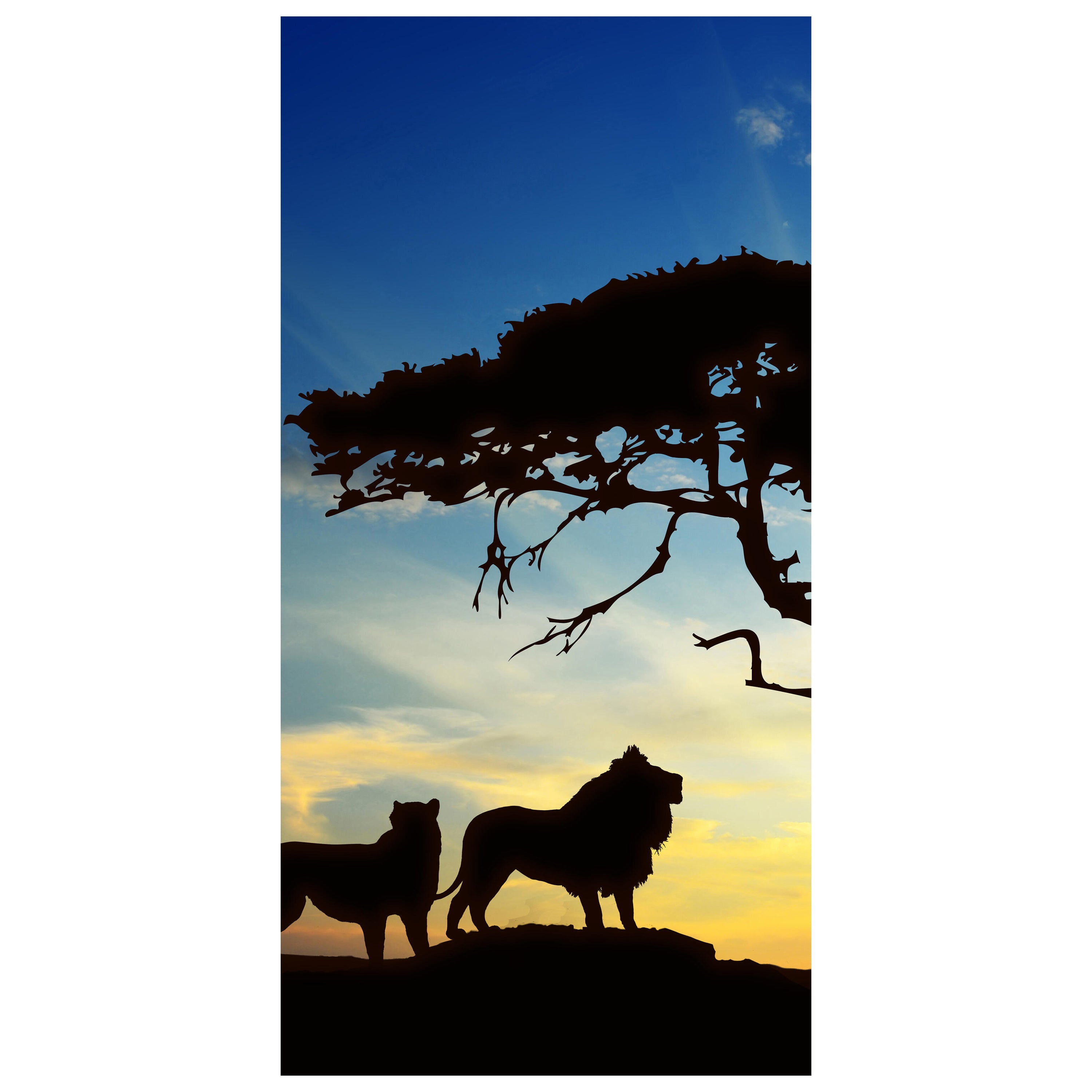 Türtapete Afrikanische Schatten M0521 - Bild 2 Türtapete Afrikanische Schatten M0521 - Bild 2