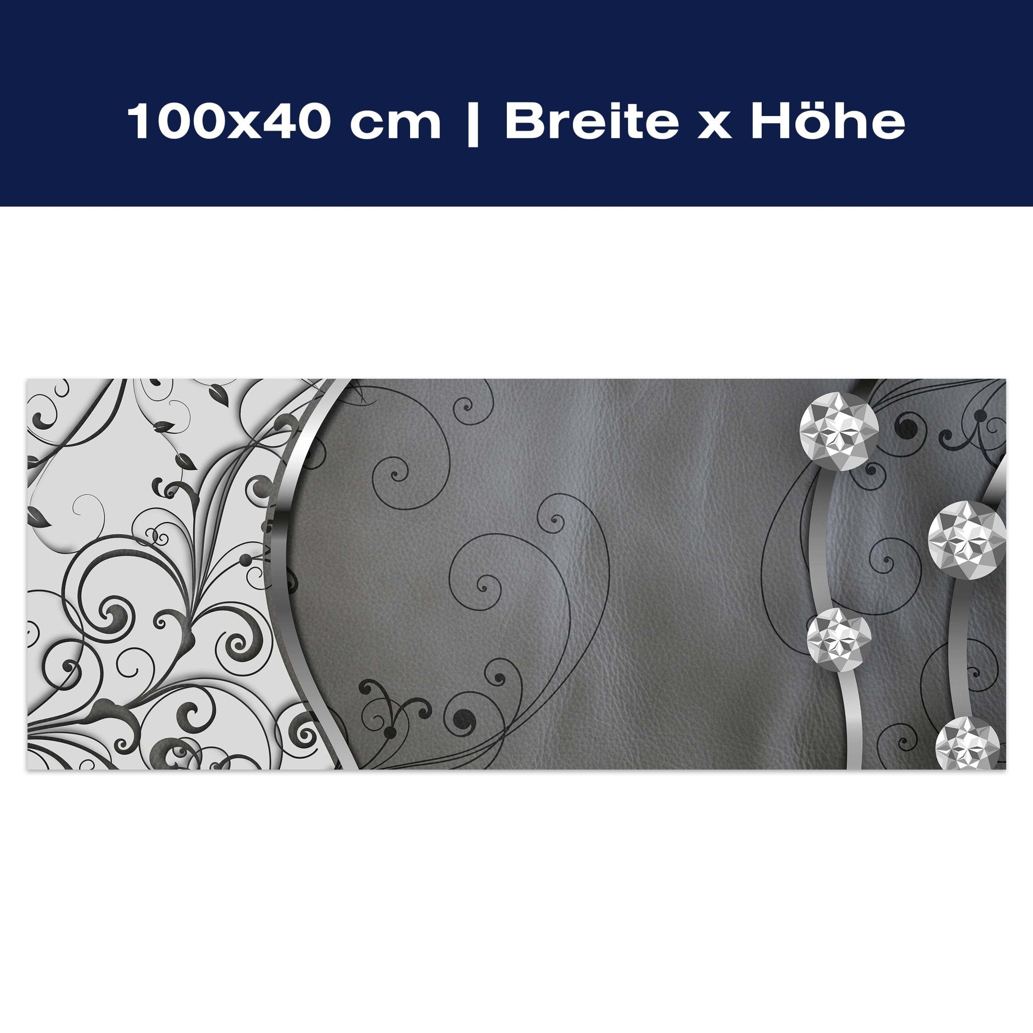 Leinwandbild Leder Diamant abstrakt M0525 Leinwandbild Leder Diamant abstrakt M0525