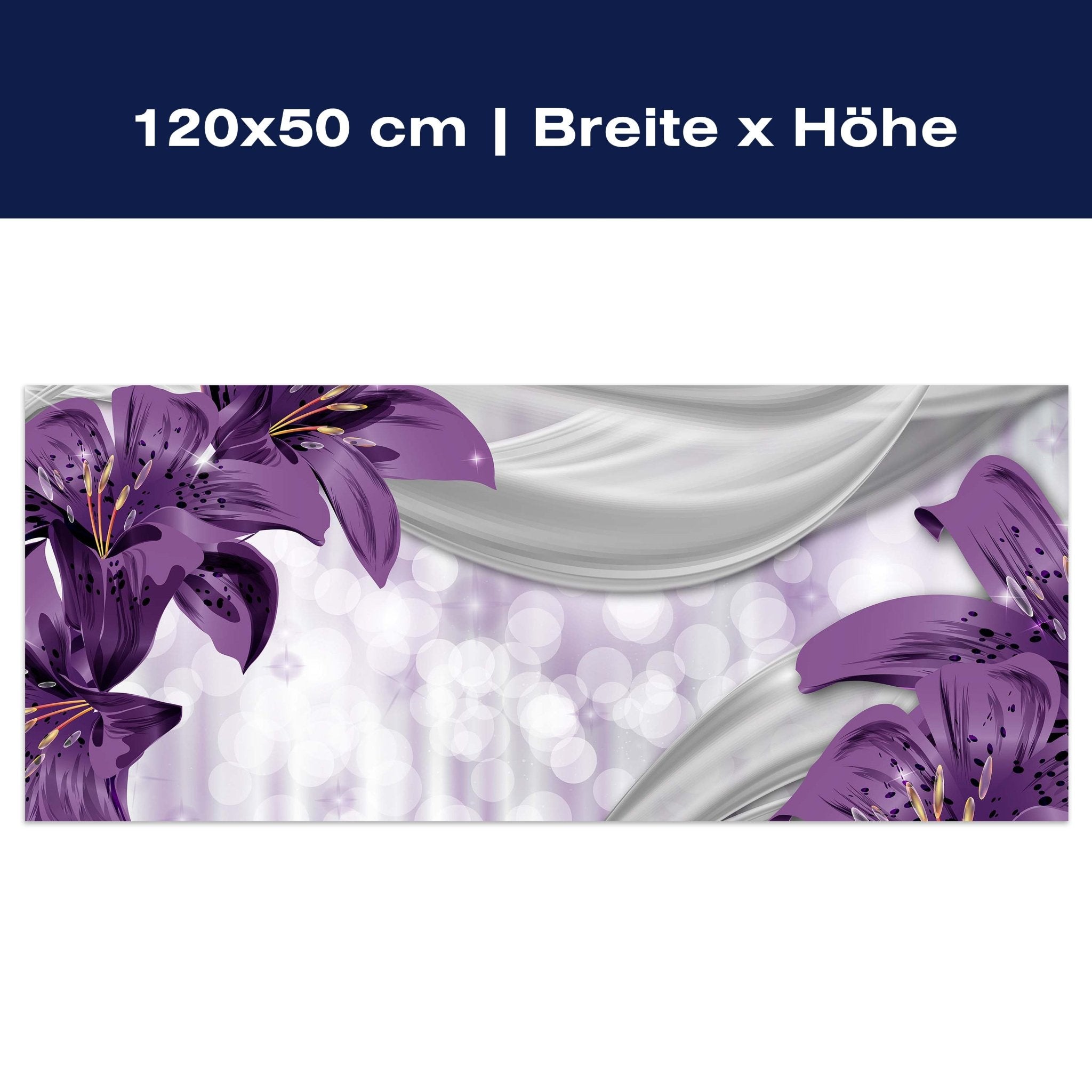 Leinwandbild Lilie Lila abstrakt M0526 Leinwandbild Lilie Lila abstrakt M0526