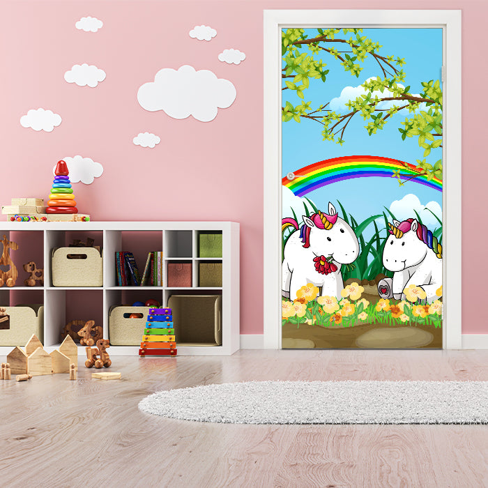 Türtapete Einhörner M0529 - Bild 1 Türtapete Einhörner M0529 - Bild 1