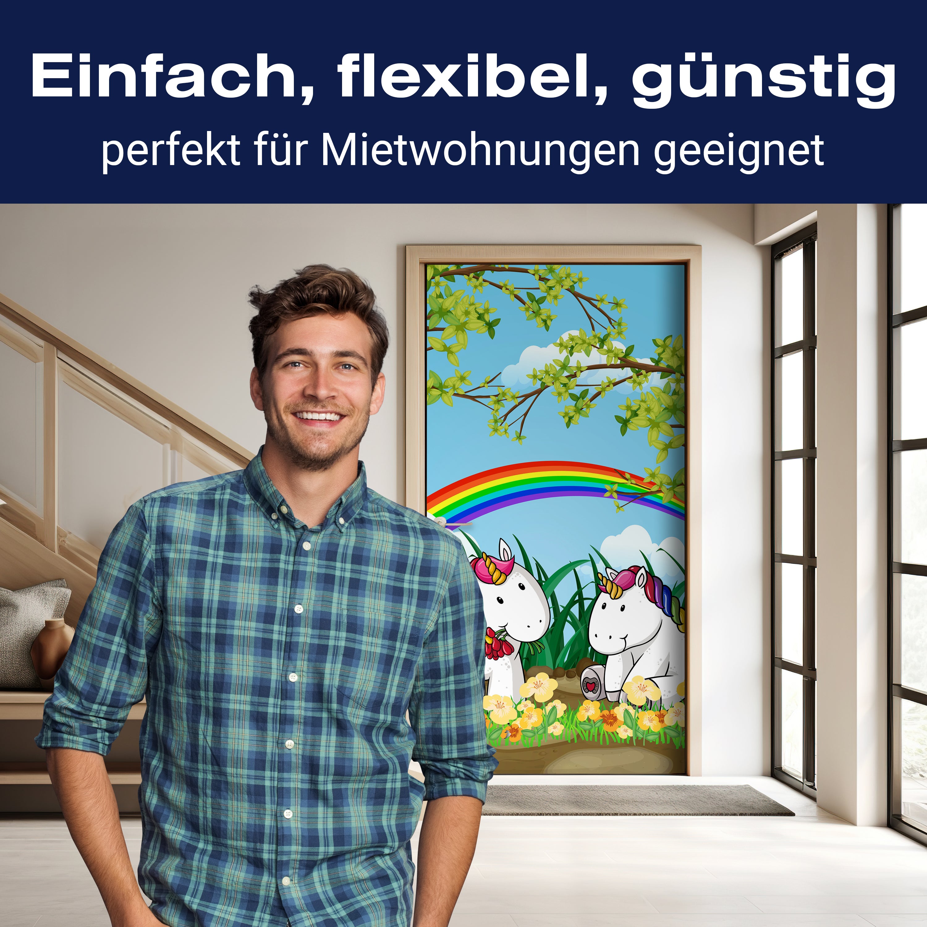 Türtapete Einhörner M0529 - Bild 3 Türtapete Einhörner M0529 - Bild 3