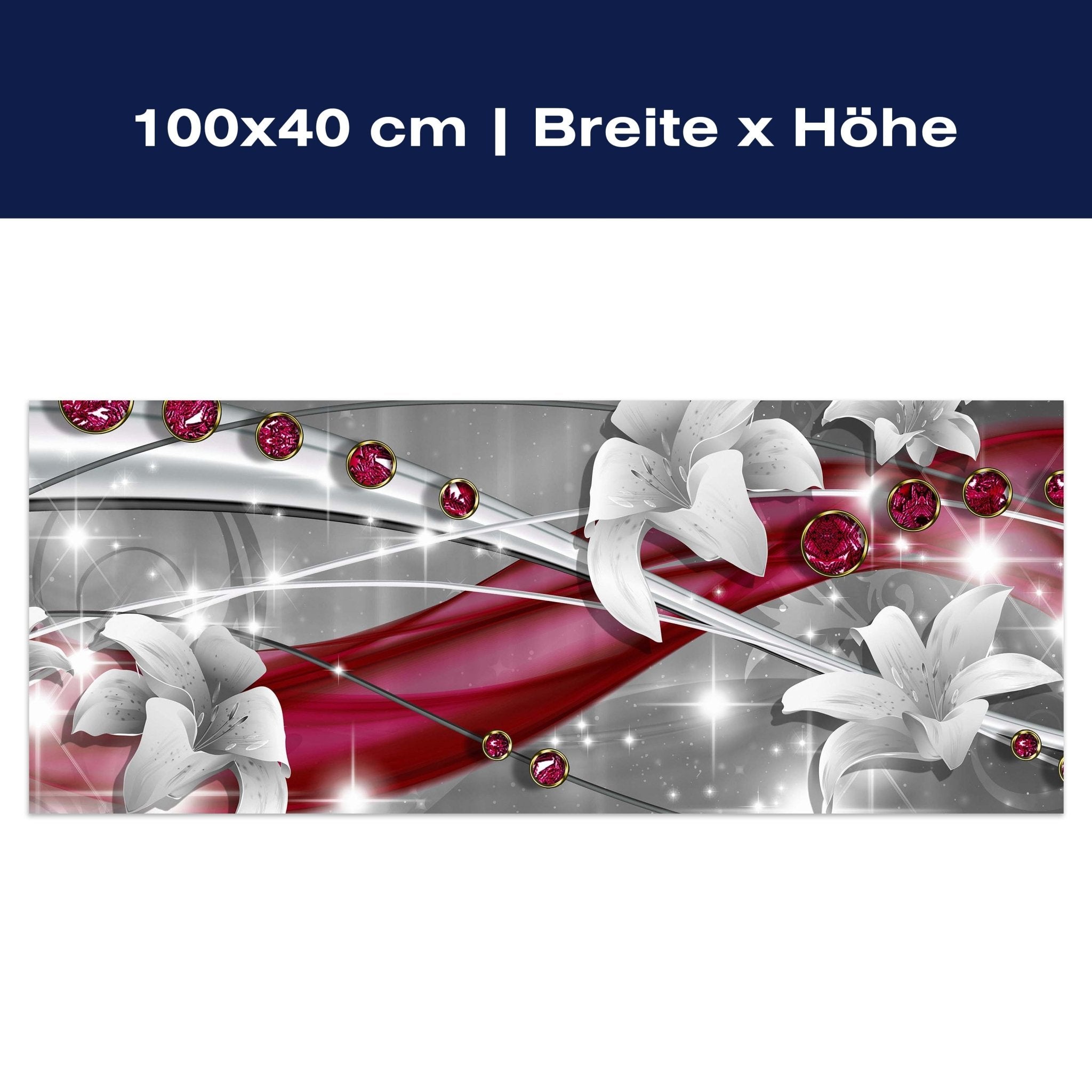 Leinwandbild Abstrakt Diamant Lilie M0530 Leinwandbild Abstrakt Diamant Lilie M0530