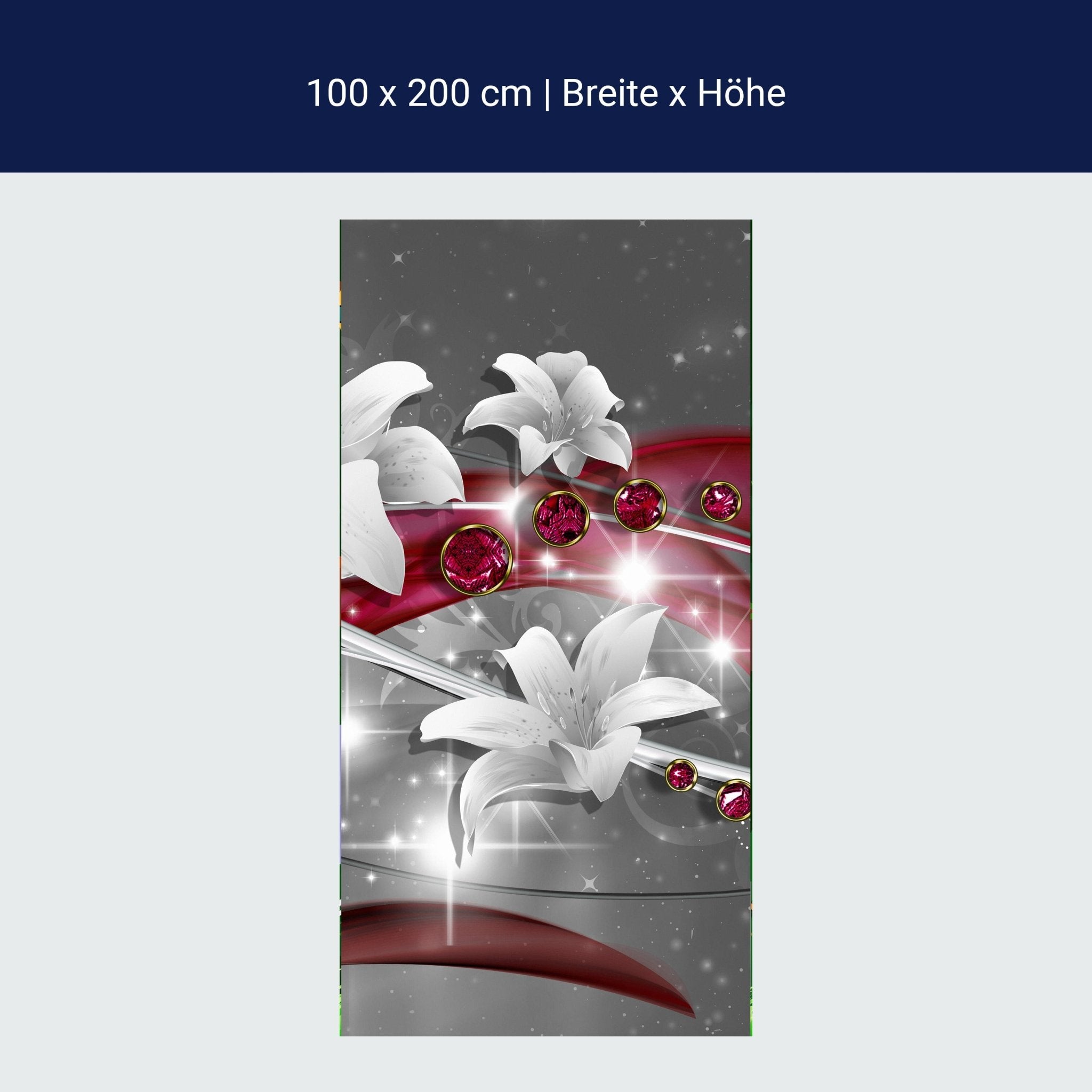 Türtapete Abstrakt Diamant Lilie M0530 Türtapete Abstrakt Diamant Lilie M0530