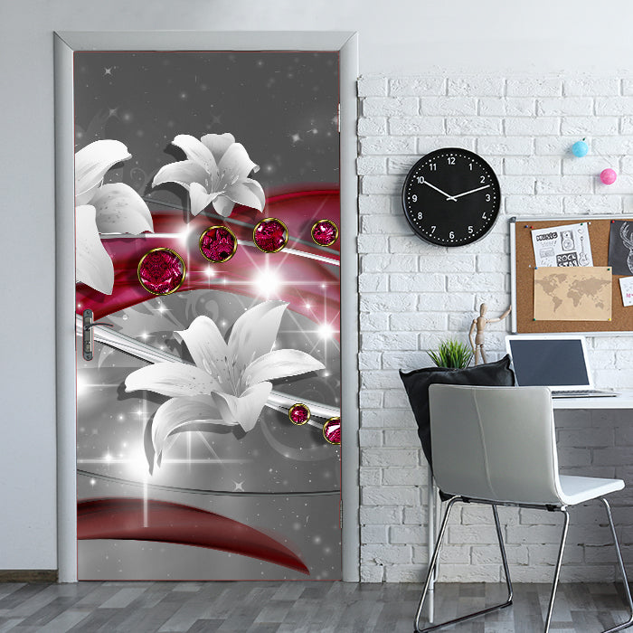 Türtapete Abstrakt Diamant Lilie M0530 - Bild 1 Türtapete Abstrakt Diamant Lilie M0530 - Bild 1