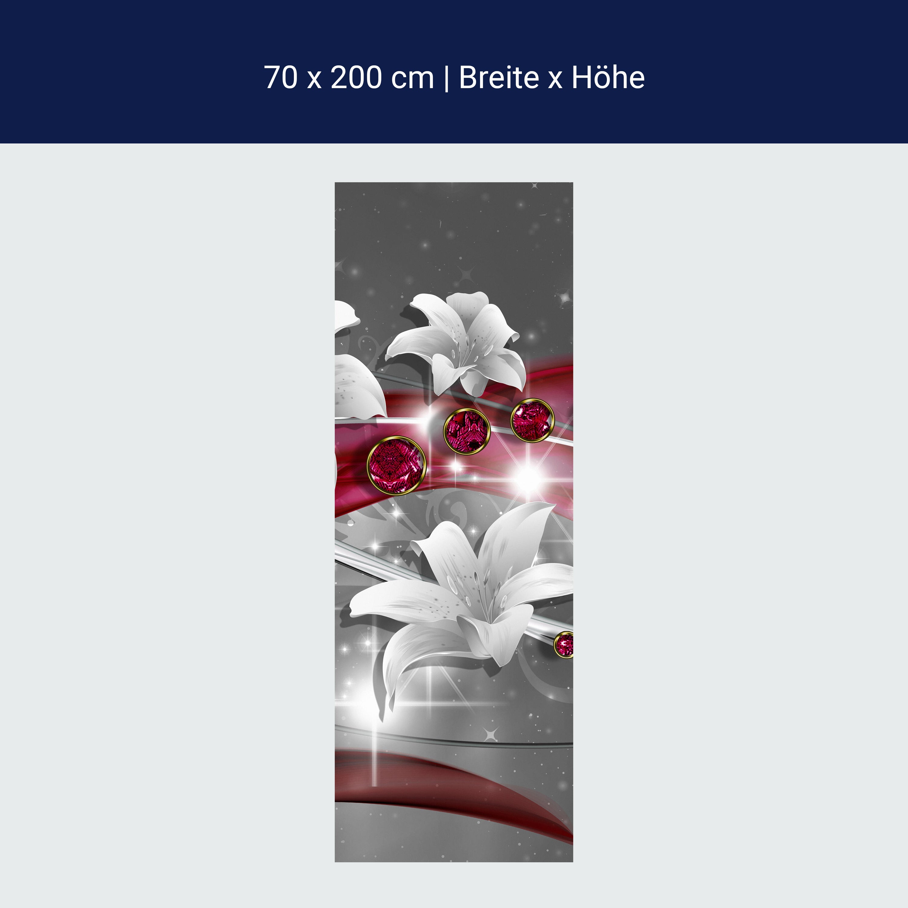 Türtapete Abstrakt Diamant Lilie M0530 Türtapete Abstrakt Diamant Lilie M0530