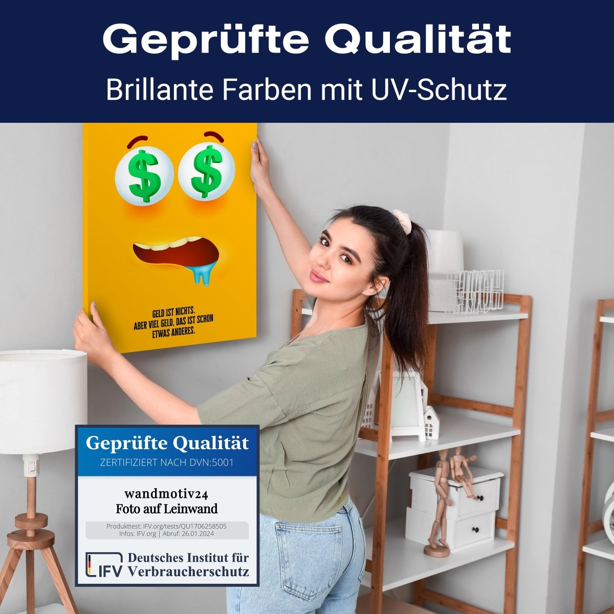 Leinwandbild Spruch, Geld ist nichts M0536 kaufen - Bild 4 Leinwandbild Spruch, Geld ist nichts M0536 kaufen - Bild 4