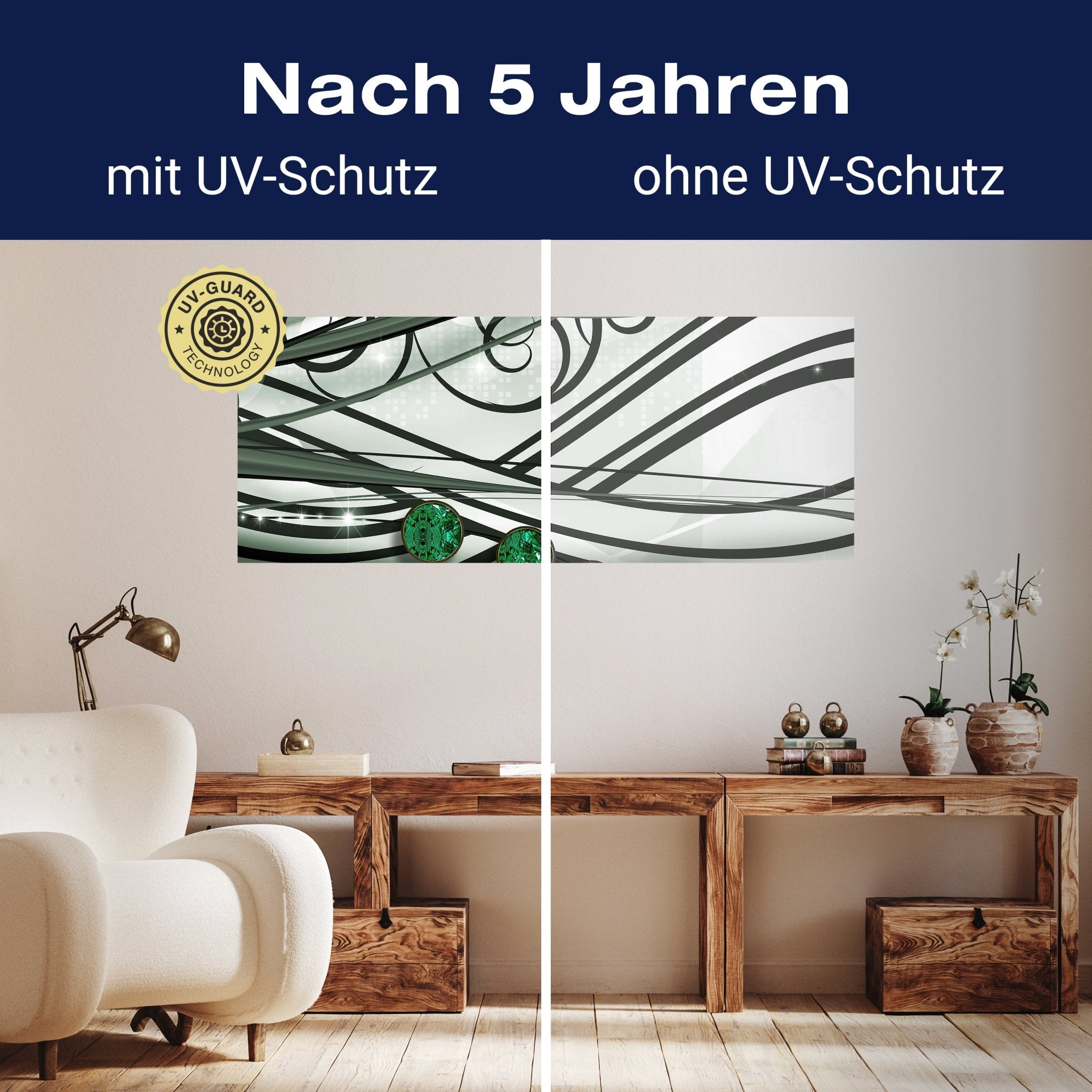 Leinwandbild Ranken Diamant grün M0538 kaufen - Bild 9 Leinwandbild Ranken Diamant grün M0538 kaufen - Bild 9