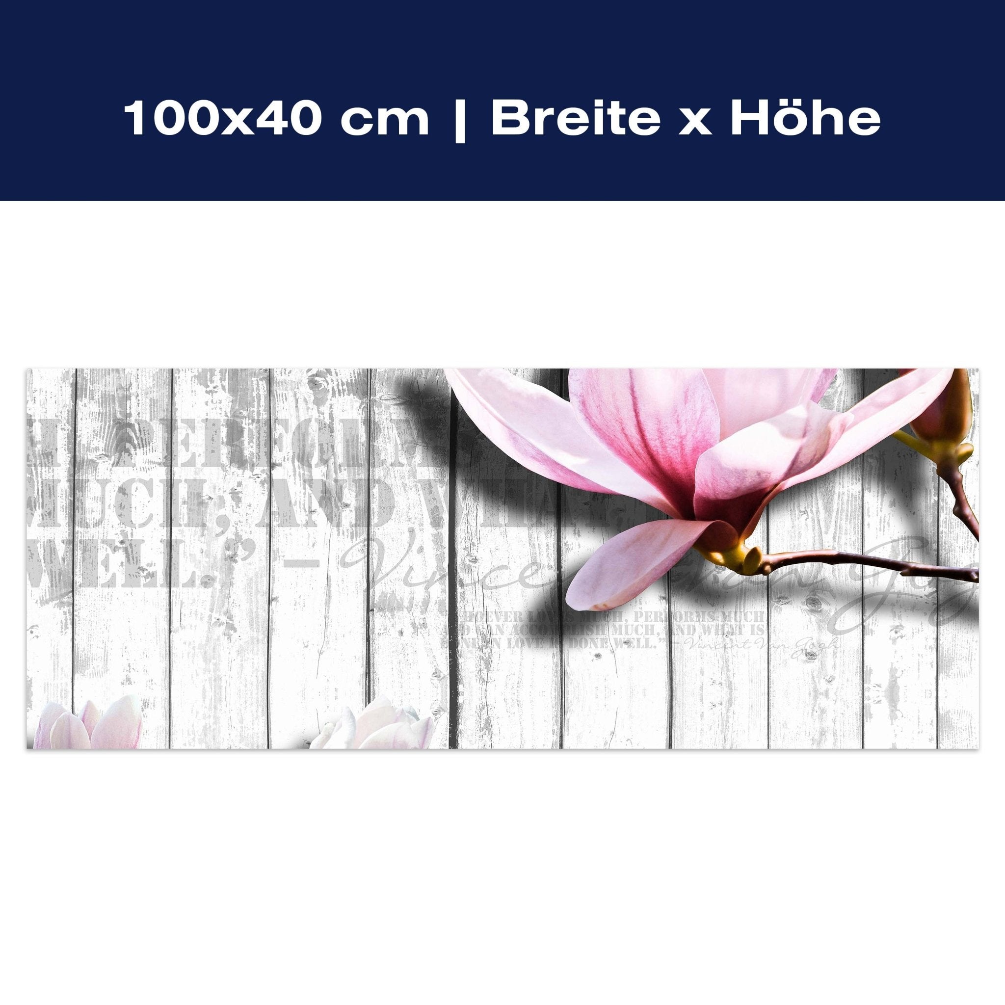 Leinwandbild Holz rosa Blüten M0540 Leinwandbild Holz rosa Blüten M0540