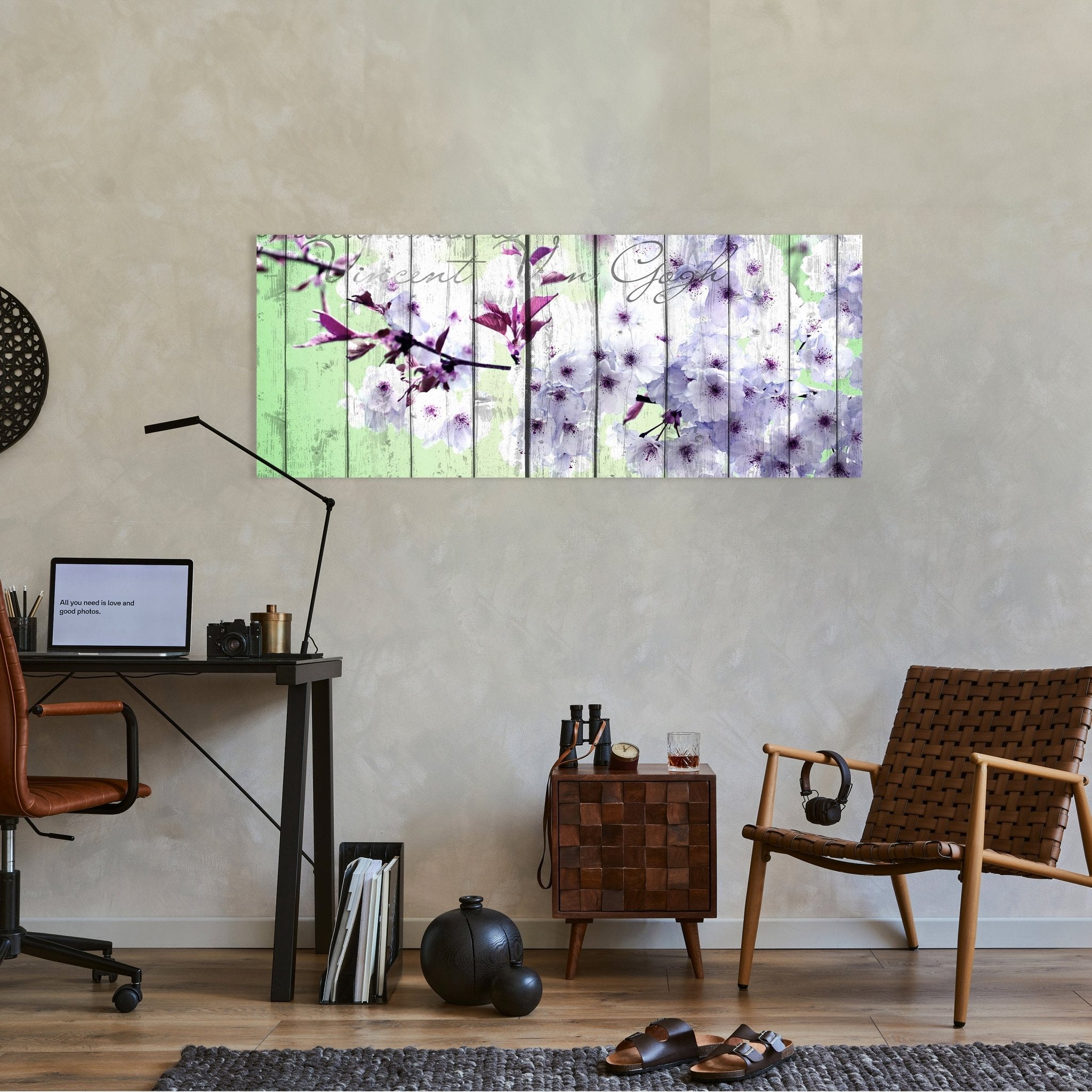 Leinwandbild Holz Blüten Zweig M0542 kaufen - Bild 2 Leinwandbild Holz Blüten Zweig M0542 kaufen - Bild 2