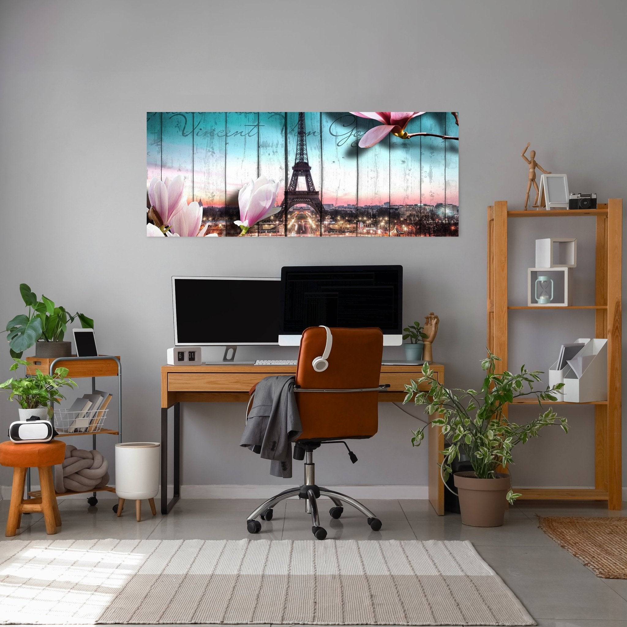 Leinwandbild Holz Blüten Paris Eiffelturm M0543 kaufen - Bild 3 Leinwandbild Holz Blüten Paris Eiffelturm M0543 kaufen - Bild 3