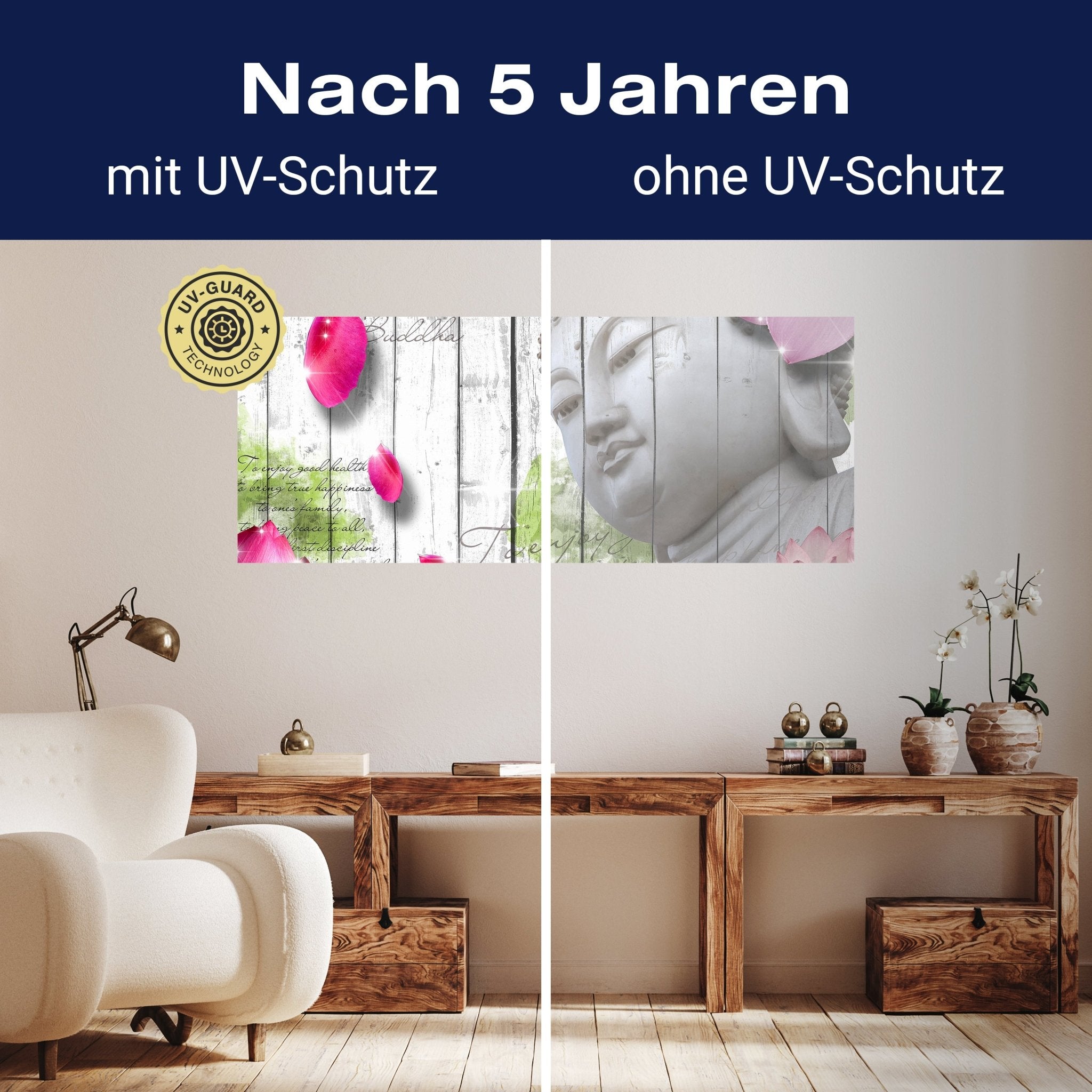 Leinwandbild Holz Blüten Buddha M0544 kaufen - Bild 9 Leinwandbild Holz Blüten Buddha M0544 kaufen - Bild 9