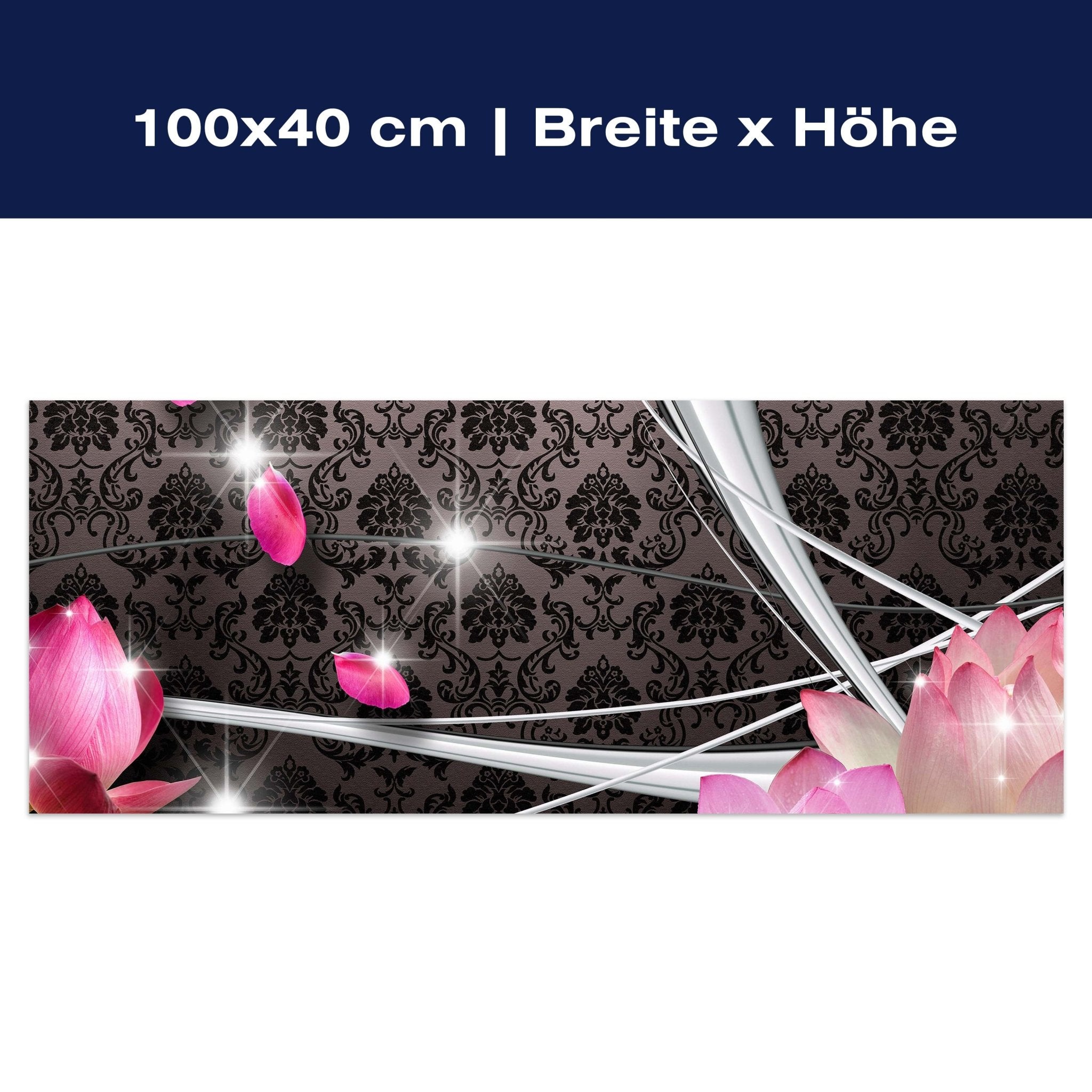 Leinwandbild Blüten Ornament M0545 Leinwandbild Blüten Ornament M0545