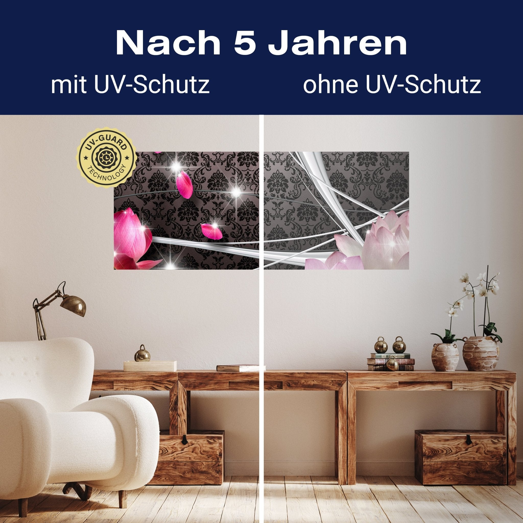 Leinwandbild Blüten Ornament M0545 kaufen - Bild 9 Leinwandbild Blüten Ornament M0545 kaufen - Bild 9