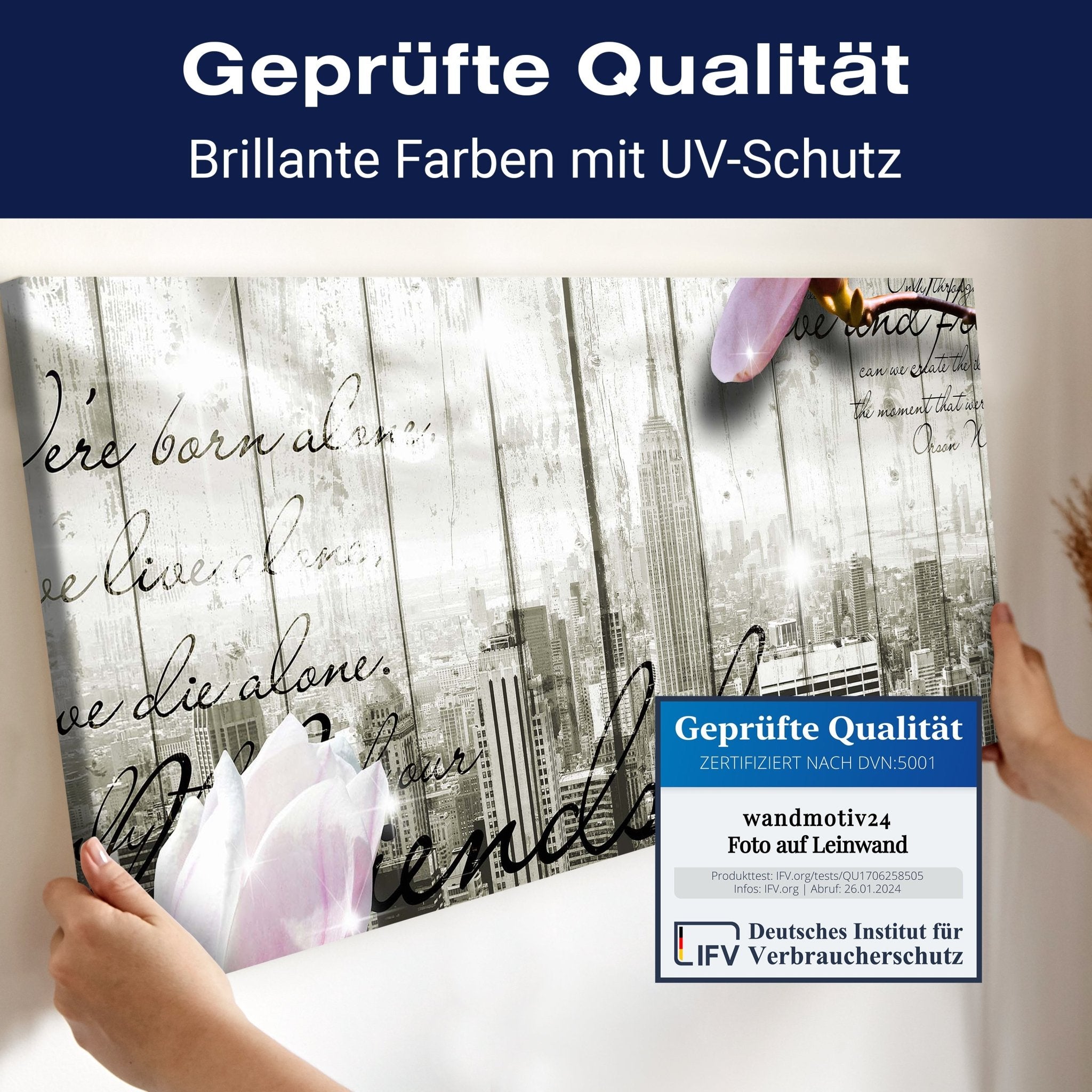 Leinwandbild Style New York Blüten M0546 kaufen - Bild 4 Leinwandbild Style New York Blüten M0546 kaufen - Bild 4