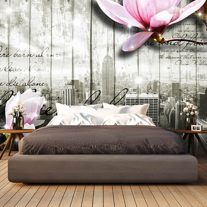 Fototapete Style New York Blüten M0546 - Bild 1 Fototapete Style New York Blüten M0546 - Bild 1