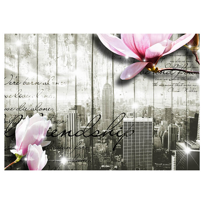 Fototapete Style New York Blüten M0546 - Bild 2 Fototapete Style New York Blüten M0546 - Bild 2