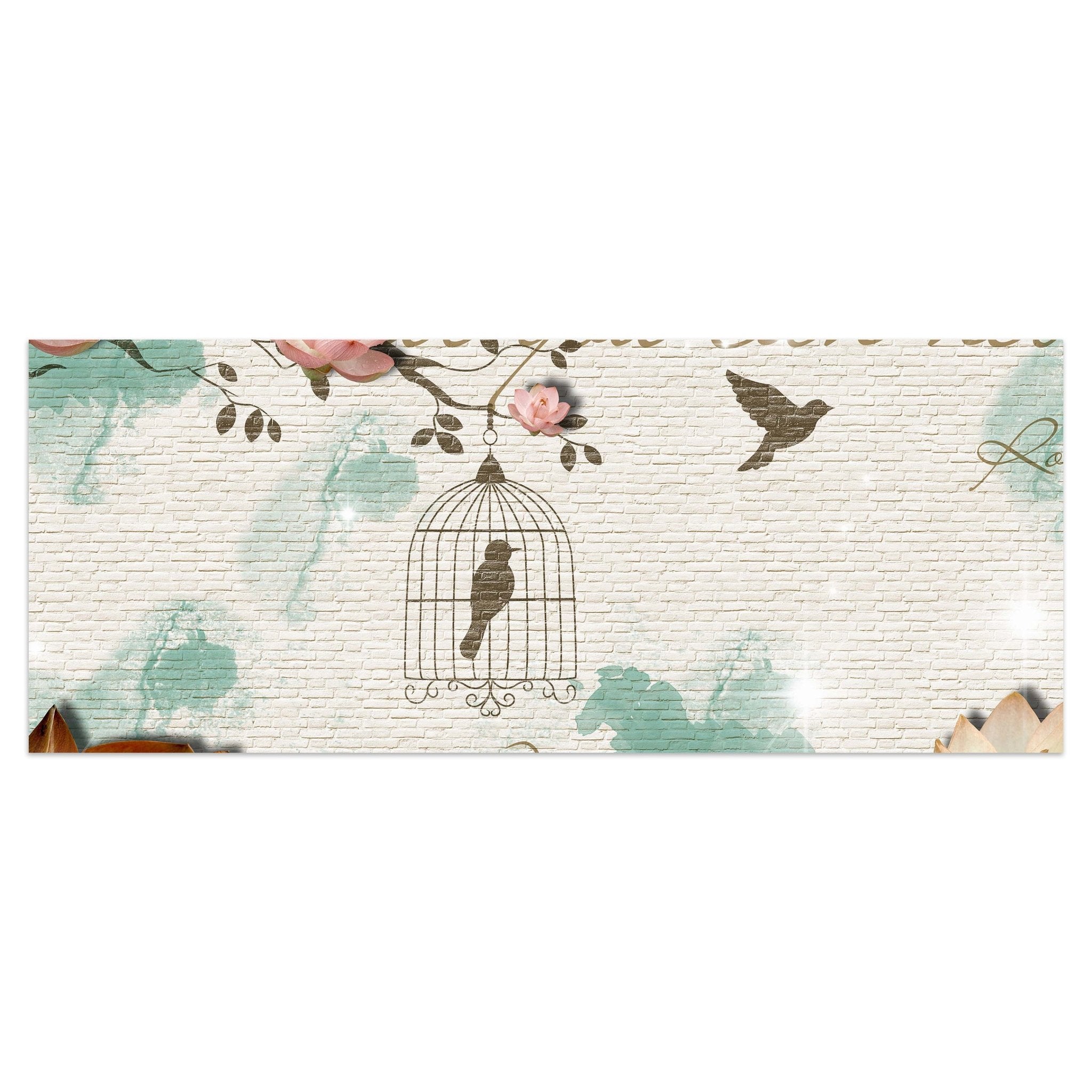 Leinwandbild Klinker hell Vintage Vogel M0550 kaufen - Bild 1 Leinwandbild Klinker hell Vintage Vogel M0550 kaufen - Bild 1