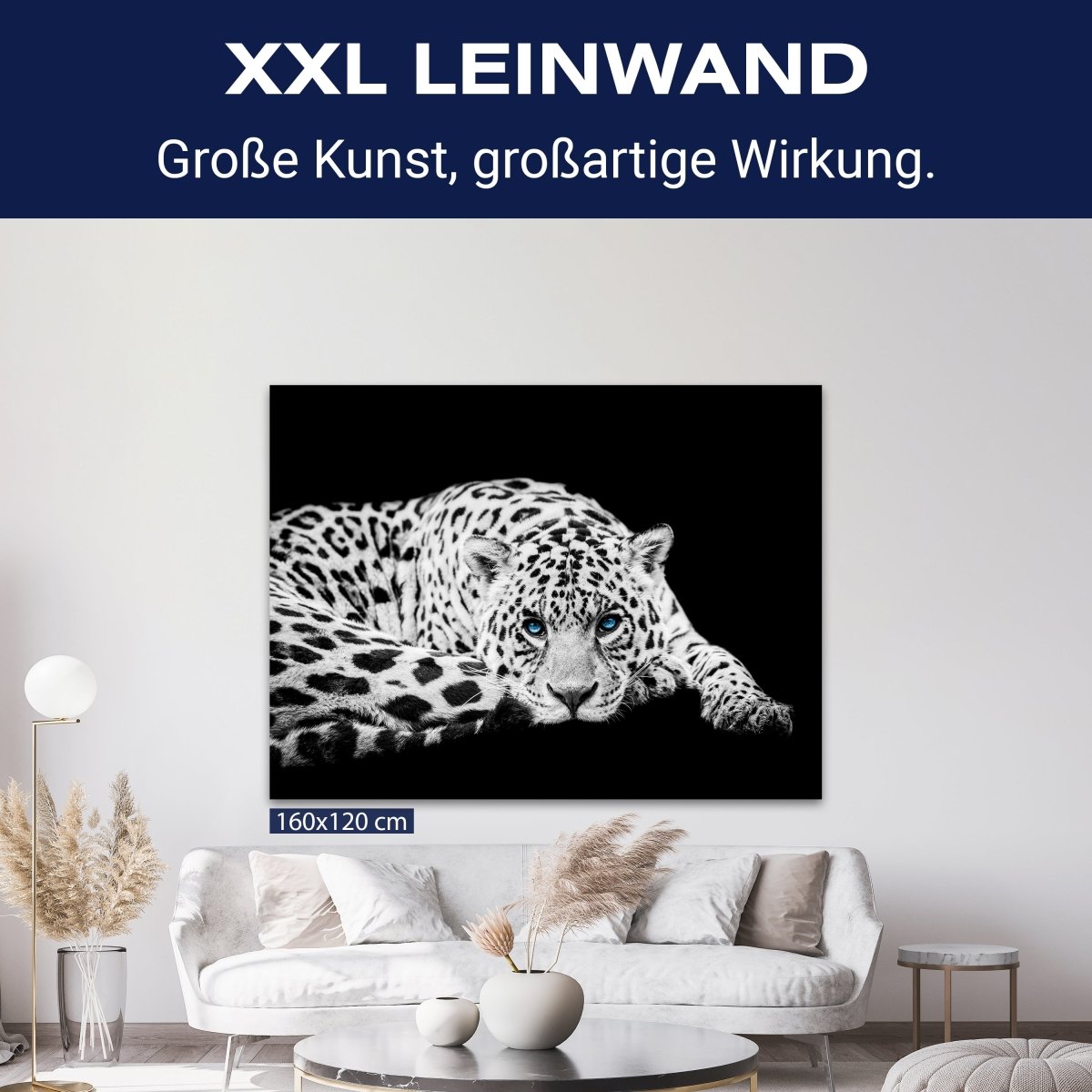 Leinwandbild Schwarz-Weiß, Leopard M0552 kaufen - Bild 9 Leinwandbild Schwarz-Weiß, Leopard M0552 kaufen - Bild 9