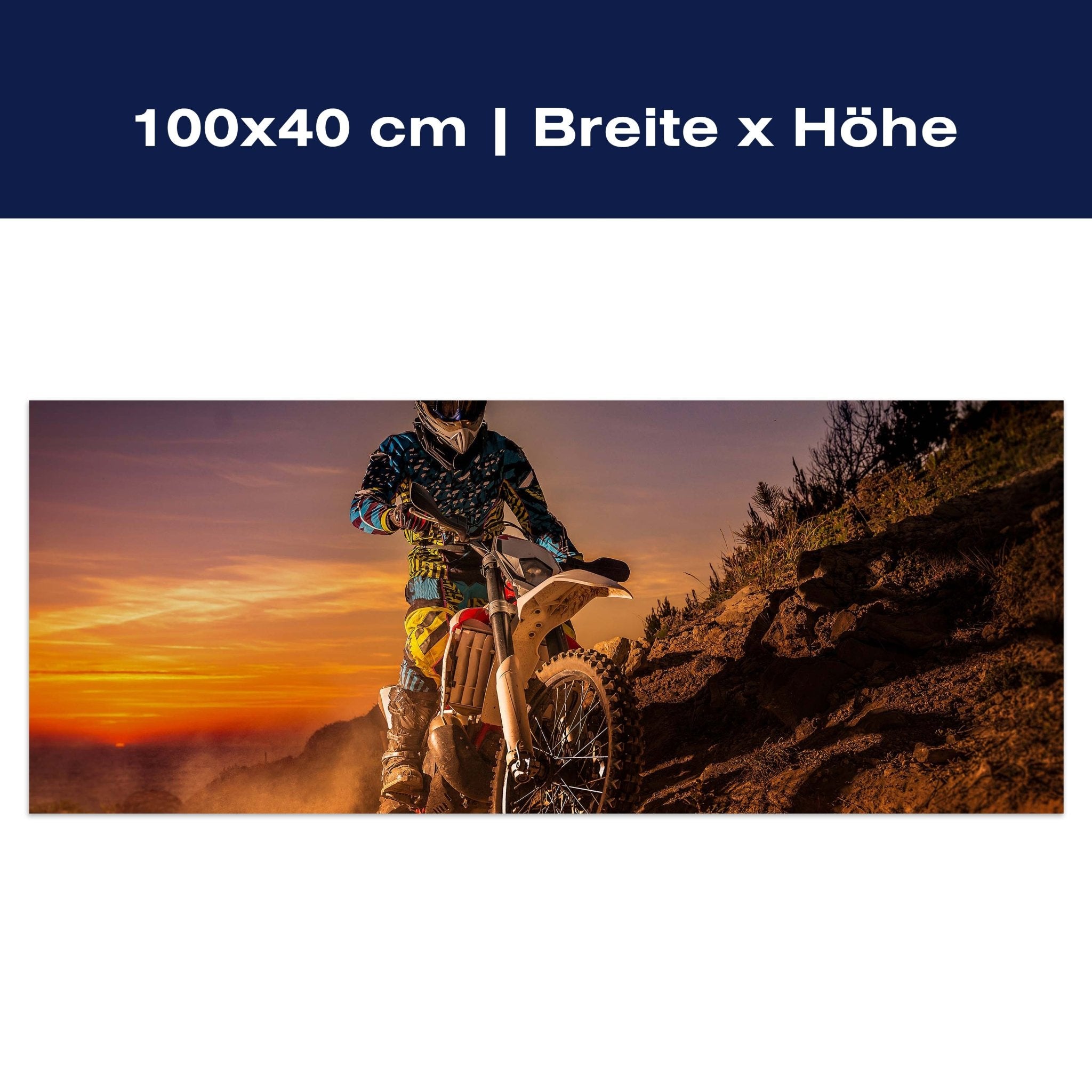 Leinwandbild Extreme Biker M0556 Leinwandbild Extreme Biker M0556