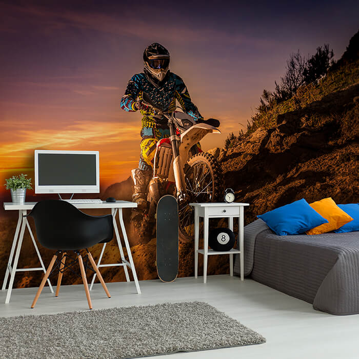 Fototapete Extreme Biker M0556 - Bild 1 Fototapete Extreme Biker M0556 - Bild 1