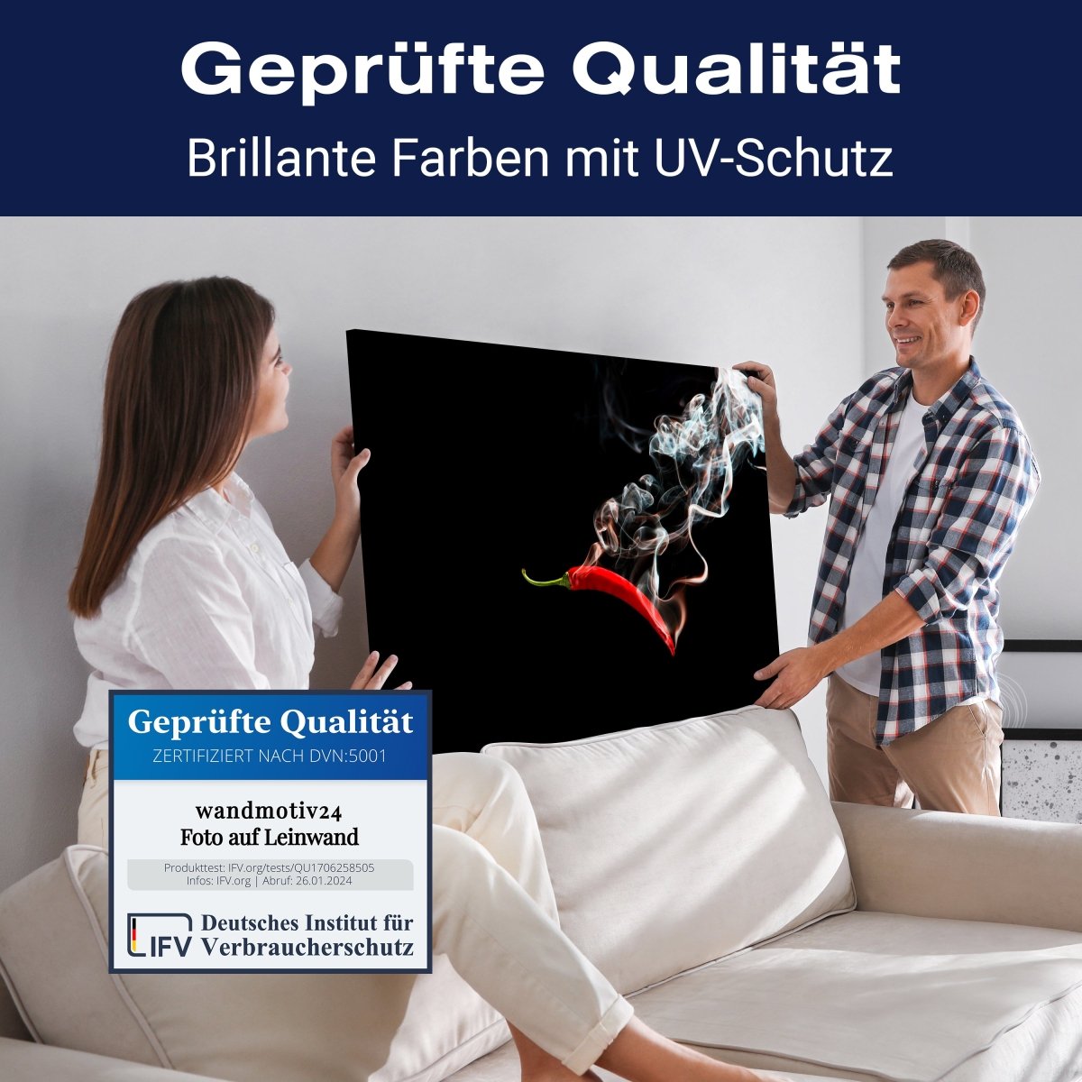 Leinwandbild Essen und Trinken, Chili M0560 kaufen - Bild 4 Leinwandbild Essen und Trinken, Chili M0560 kaufen - Bild 4