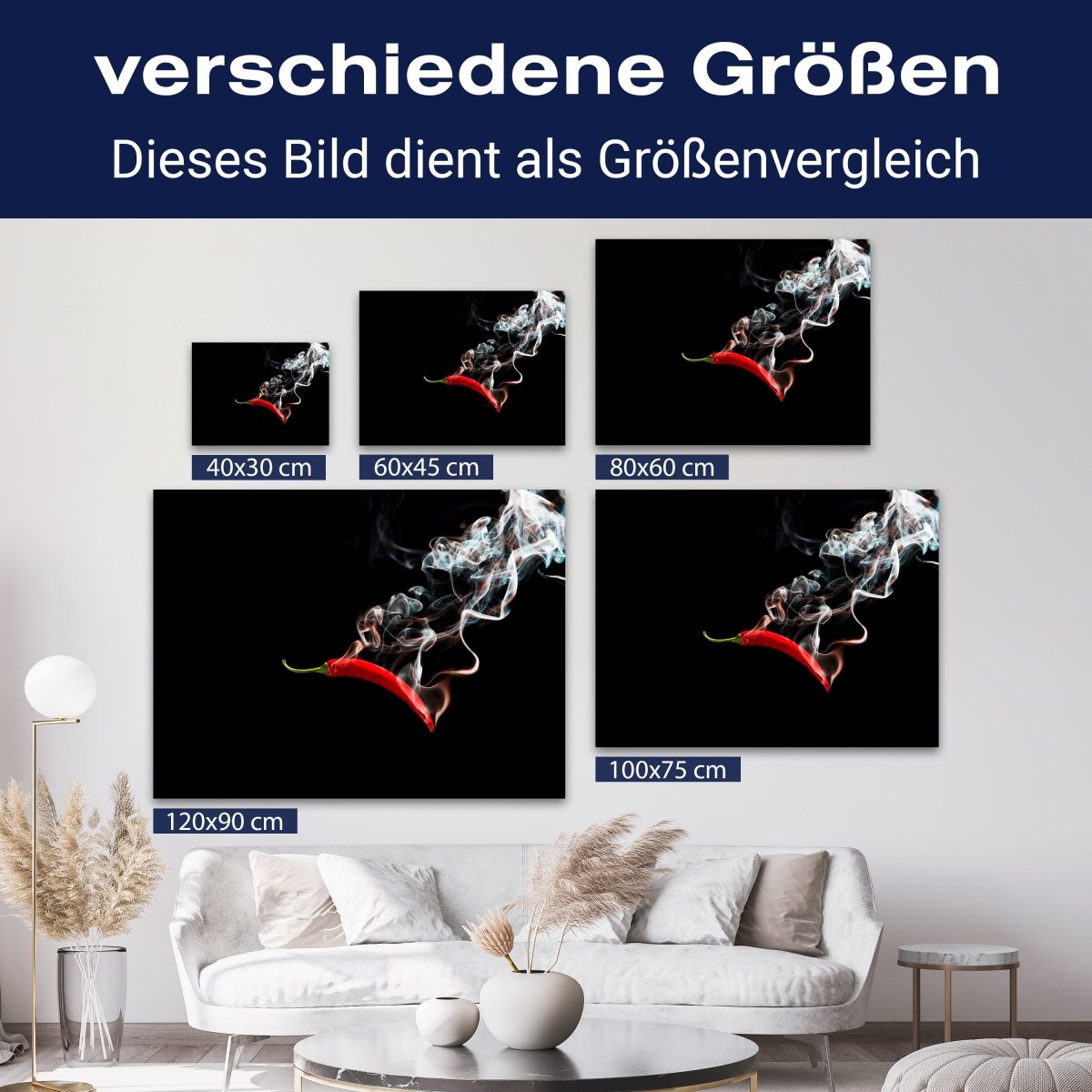 Leinwandbild Essen und Trinken, Chili M0560 kaufen - Bild 8 Leinwandbild Essen und Trinken, Chili M0560 kaufen - Bild 8