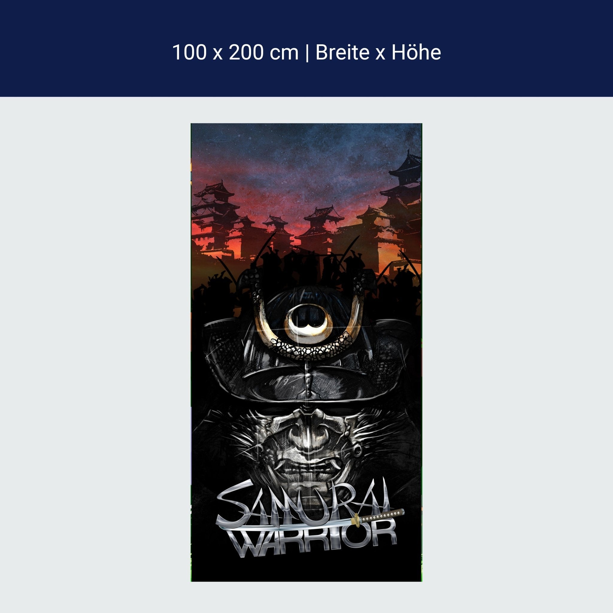 Türtapete Samaurai Warrior M0560 Türtapete Samaurai Warrior M0560