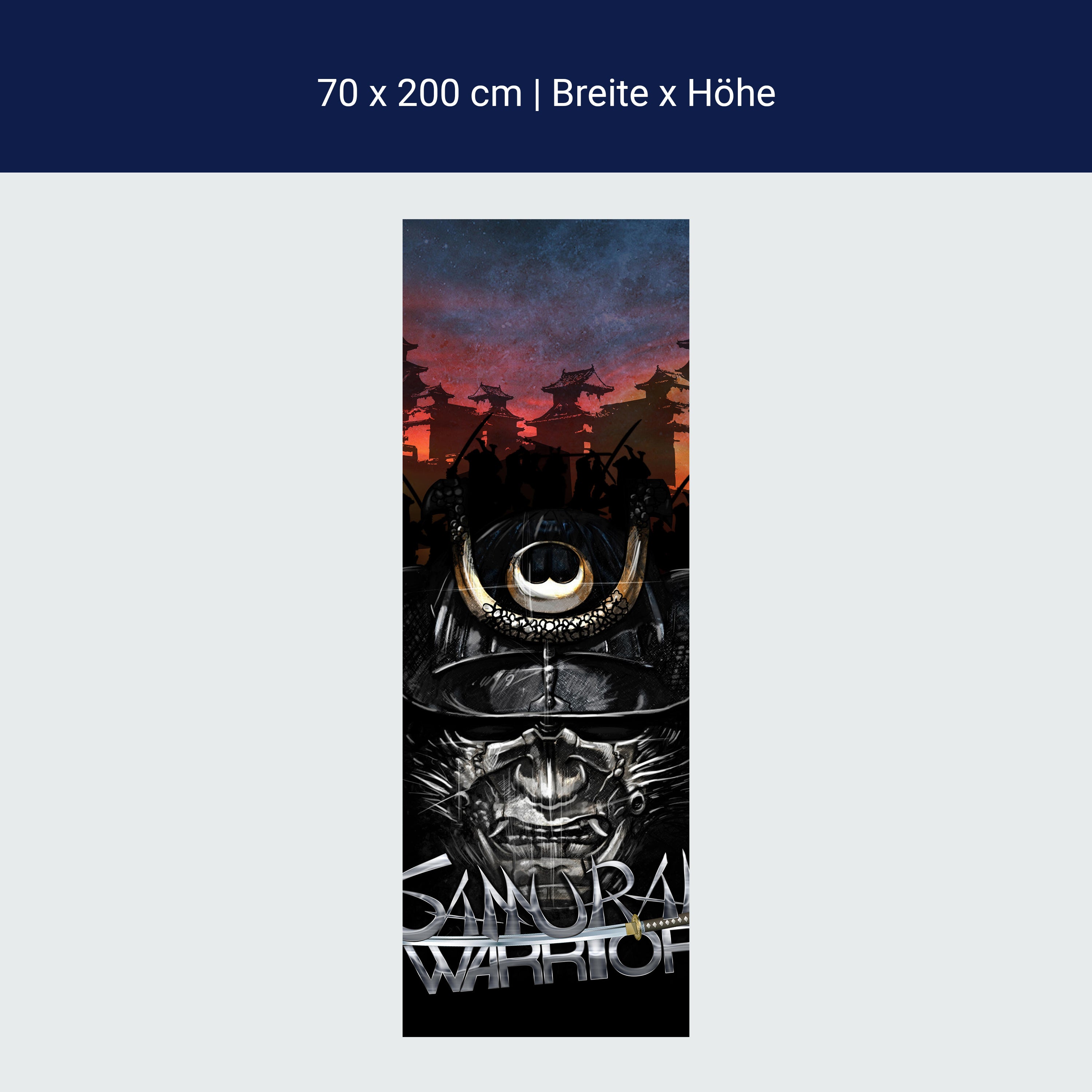 Türtapete Samaurai Warrior M0560 Türtapete Samaurai Warrior M0560